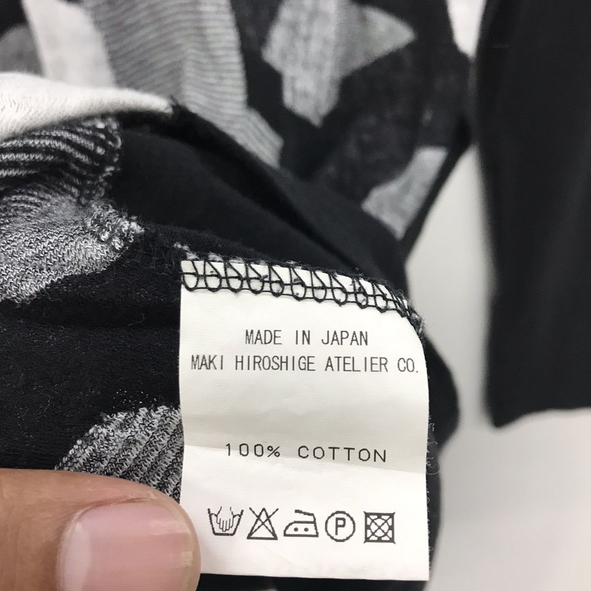 Designer × Japanese Brand × gomme *Rare!! Gomme Homme Long Sleeve Tee By Maki Hiroshige Size US M / EU 48-50 / 2 - 13 Thumbnail