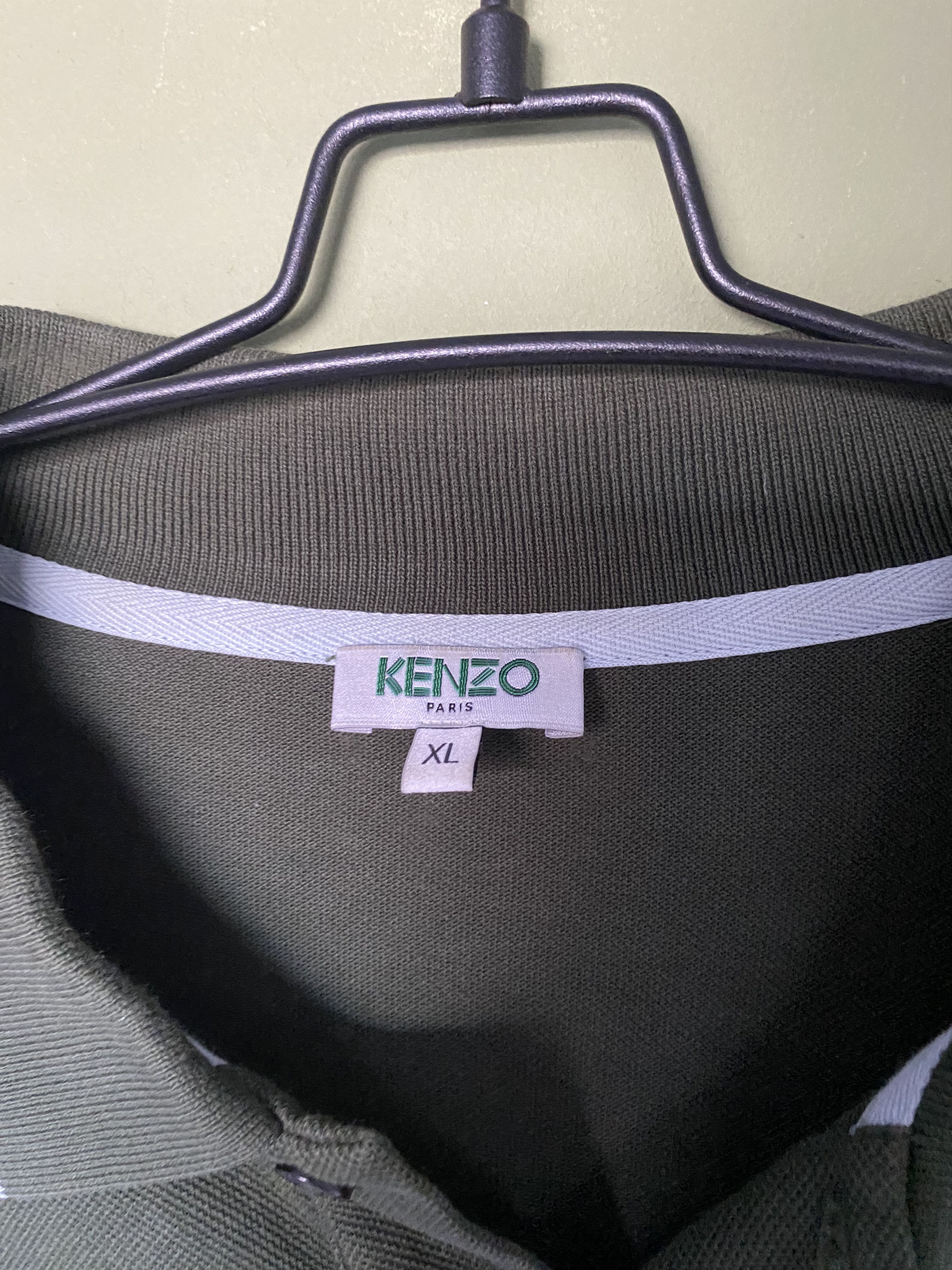 Kenzo KENZO Tiger Logo Long Sleeve Polo Size US XL / EU 56 / 4 - 2 Thumbnail