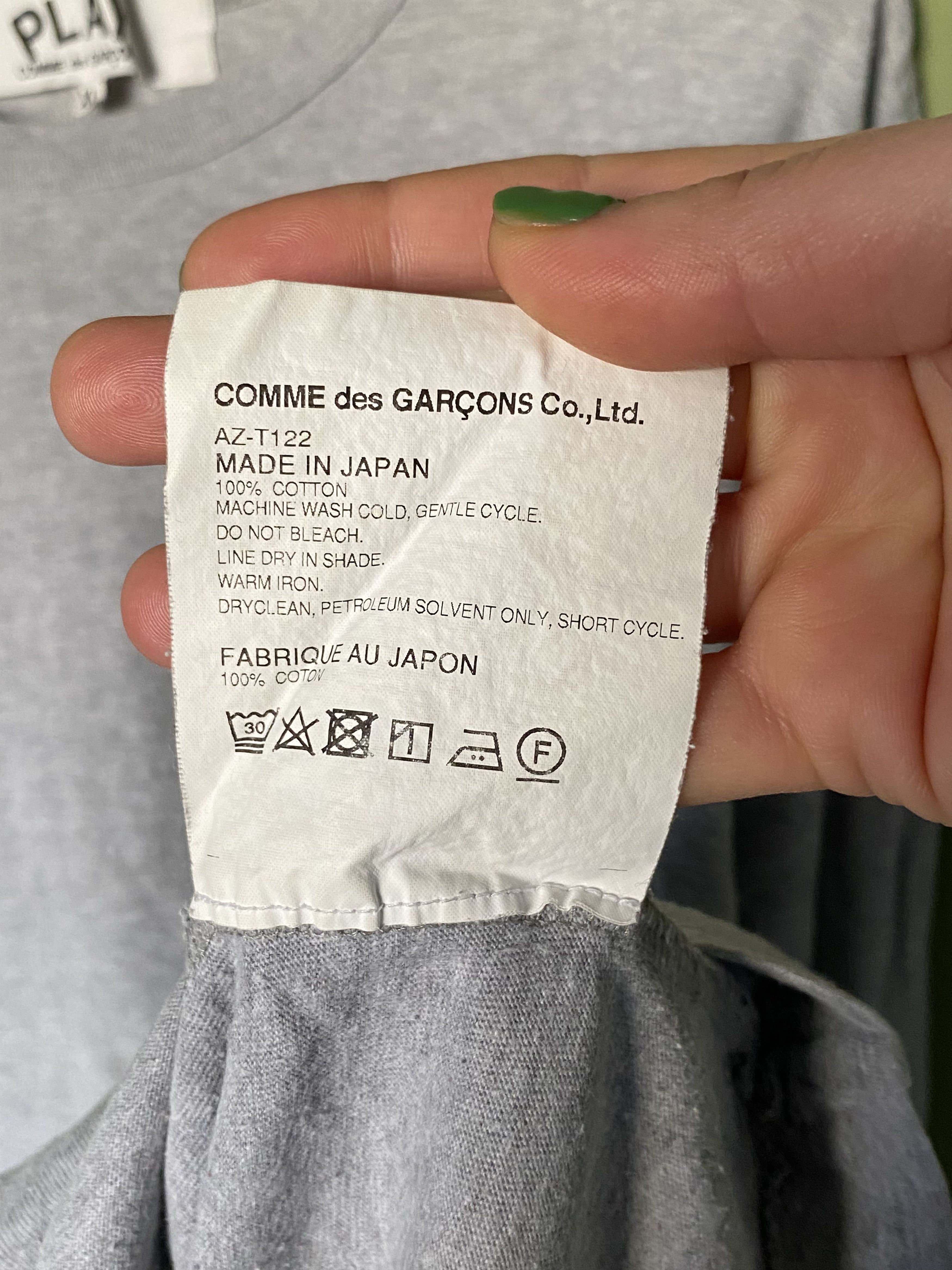 Comme des Garcons Comme des Garcons Play Long Sleeve T-Shirt Size US XL / EU 56 / 4 - 6 Thumbnail