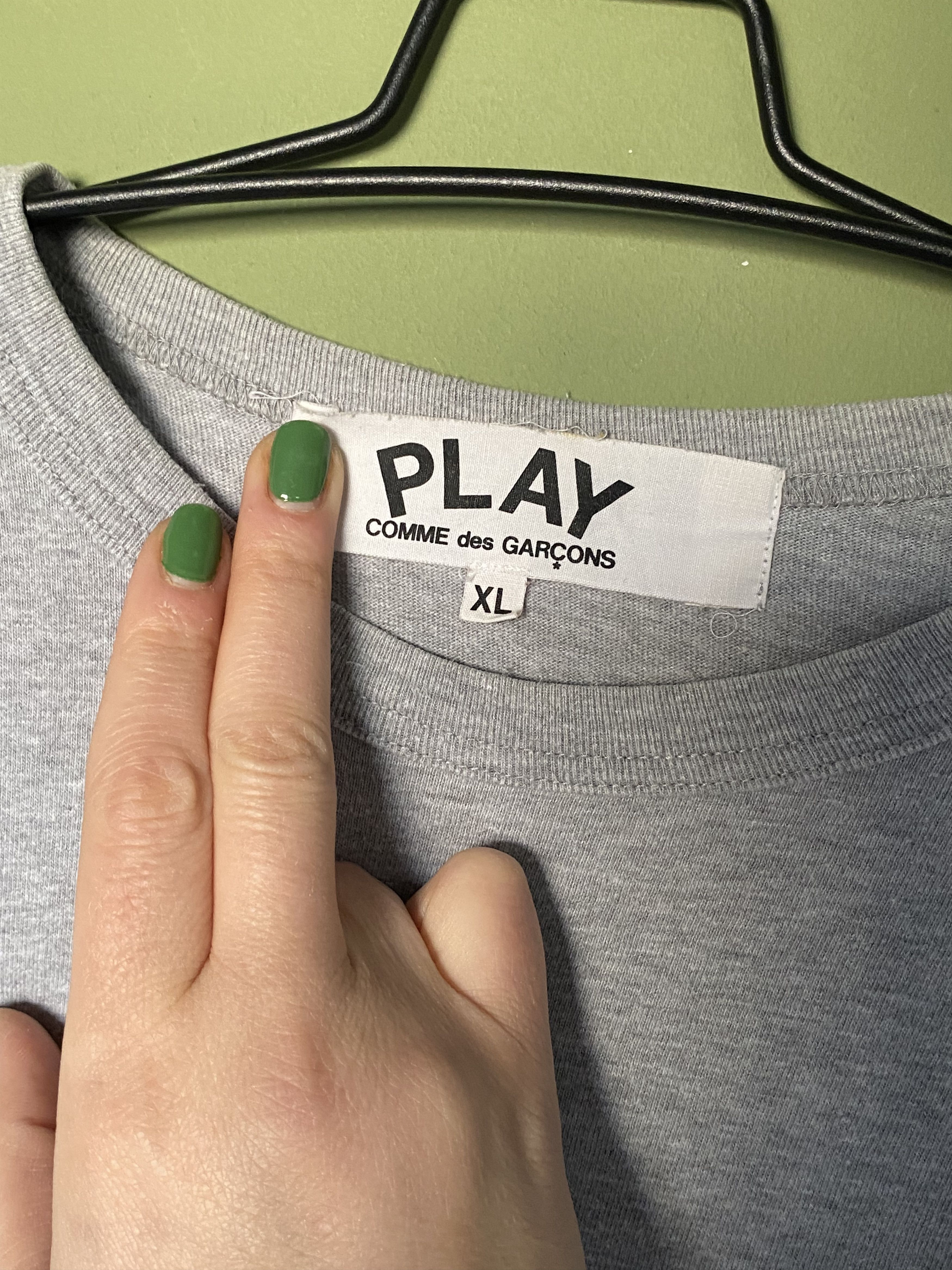 Comme des Garcons Comme des Garcons Play Long Sleeve T-Shirt Size US XL / EU 56 / 4 - 4 Thumbnail