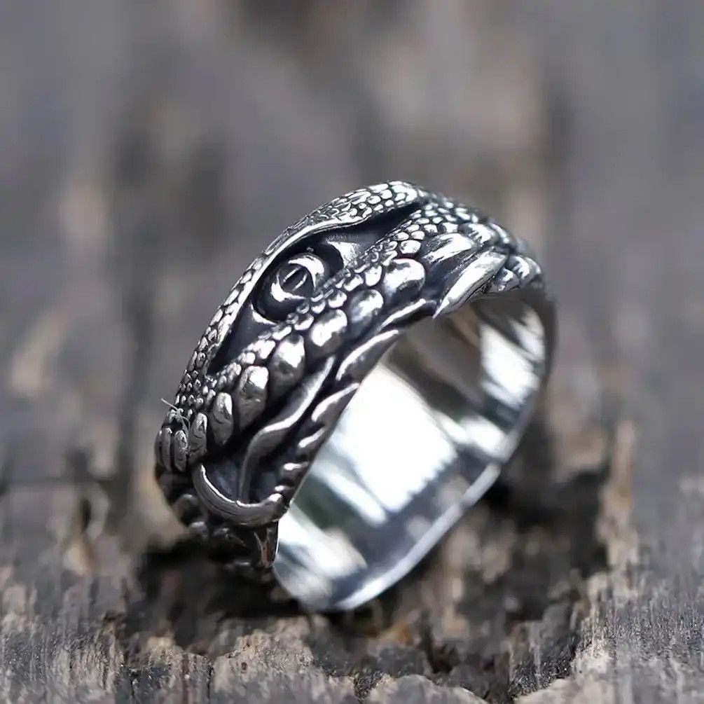 Jewelry Crocodile Eyes Animal Rings Size ONE SIZE - 5 Thumbnail