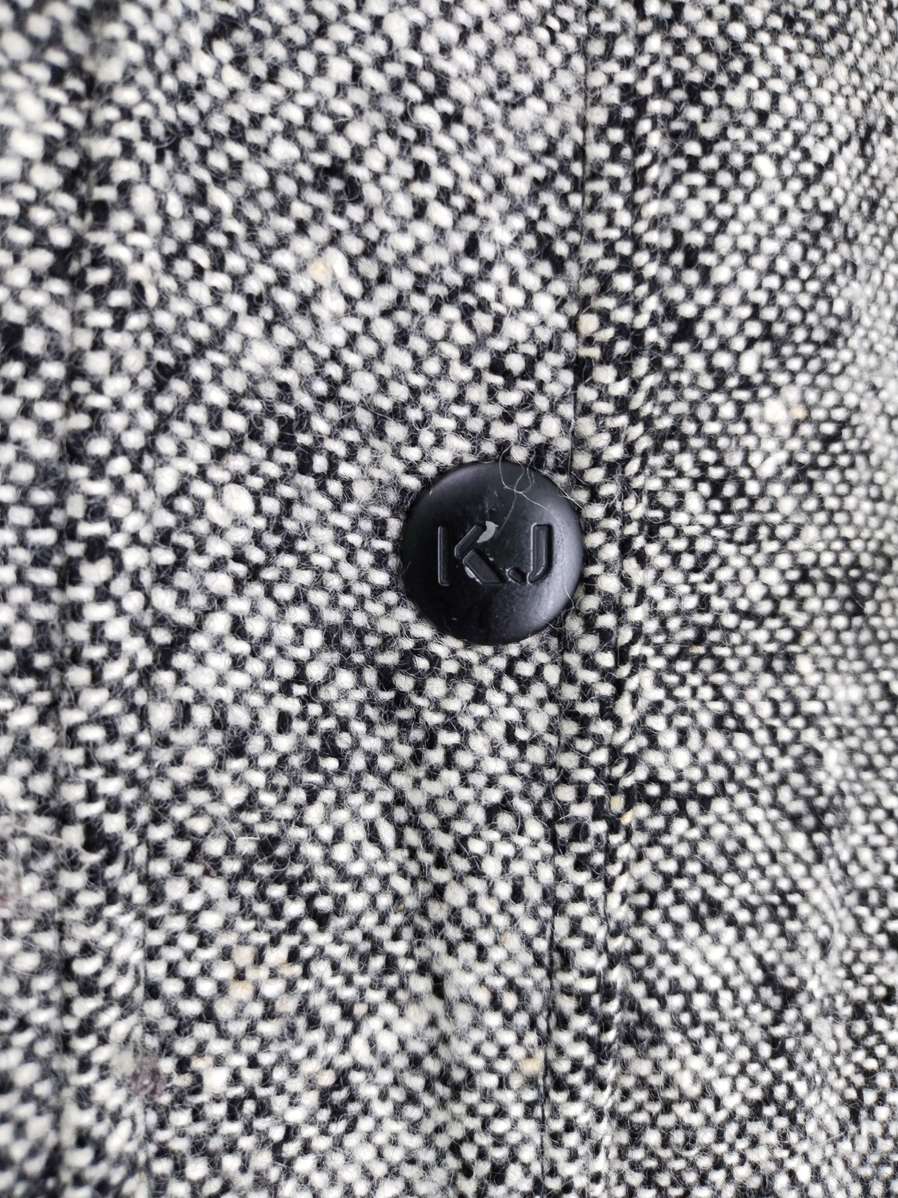 Krizia Uomo VINTAGE KRIZIA JEANS CHEETAH OGLAN WOOL HERRINGBONE COAT Size US L / EU 52-54 / 3 - 7 Thumbnail