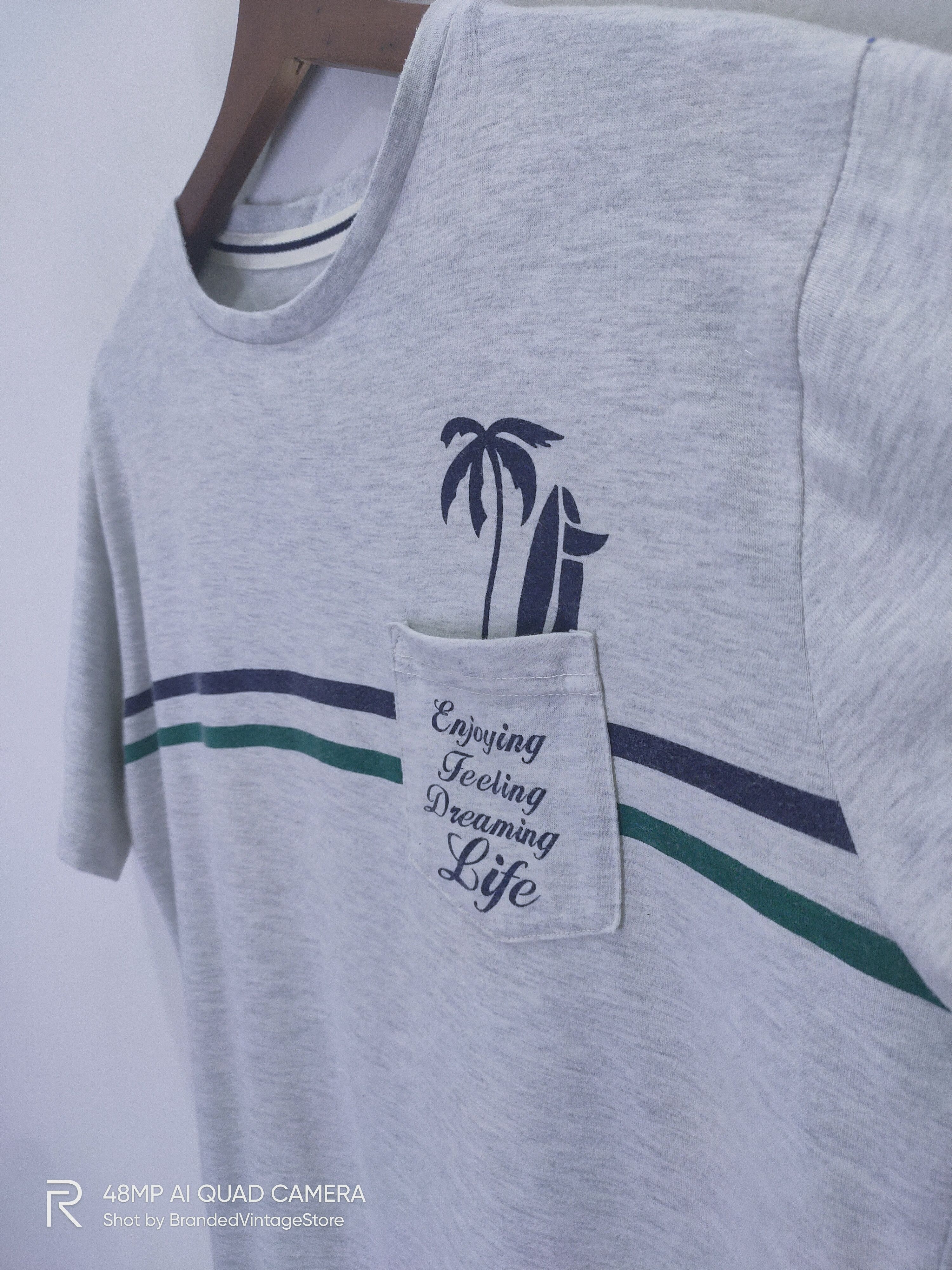 Other Vintage JUNONBOY Beach Surfing Style Streetwear Pocket Tee Size US L / EU 52-54 / 3 - 5 Thumbnail