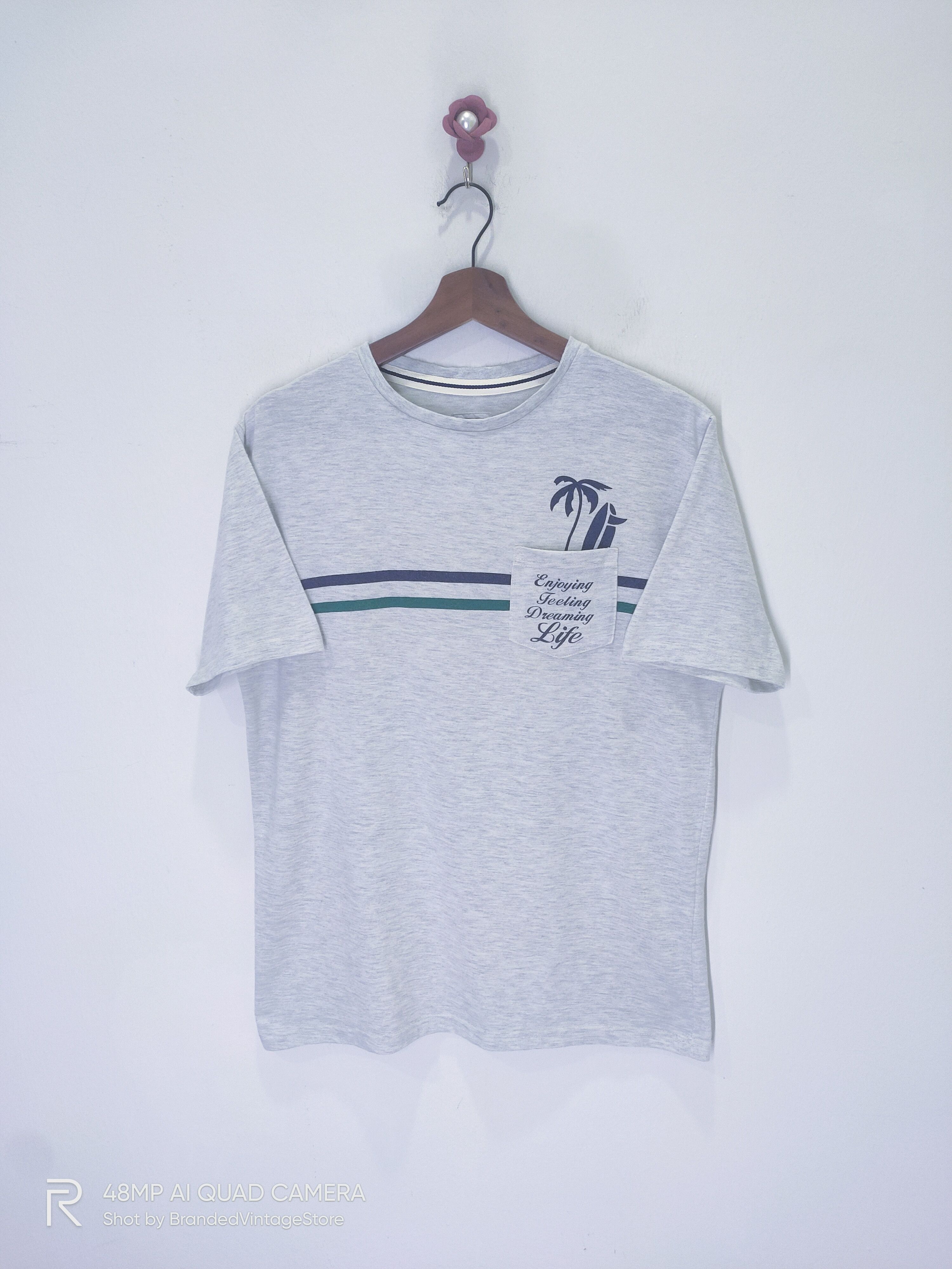 Other Vintage JUNONBOY Beach Surfing Style Streetwear Pocket Tee Size US L / EU 52-54 / 3 - 1 Thumbnail