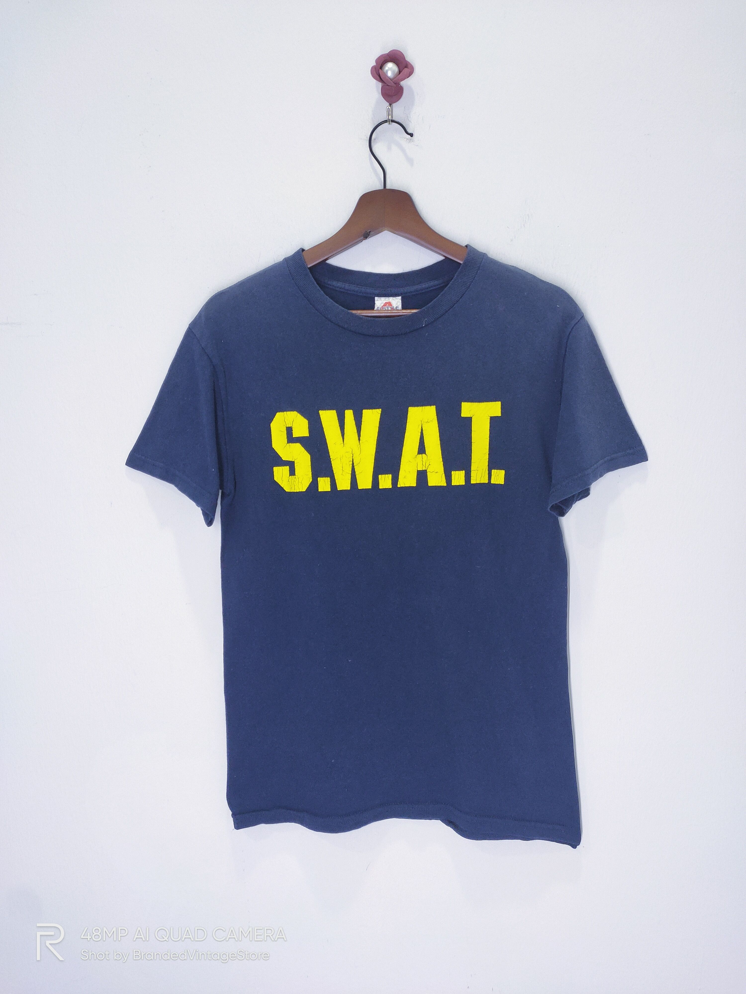 Alstyle AAA S.W.A.T. Yellow Big Logo Graphic Printed Army Squad Tee Size US S / EU 44-46 / 1 - 1 Thumbnail