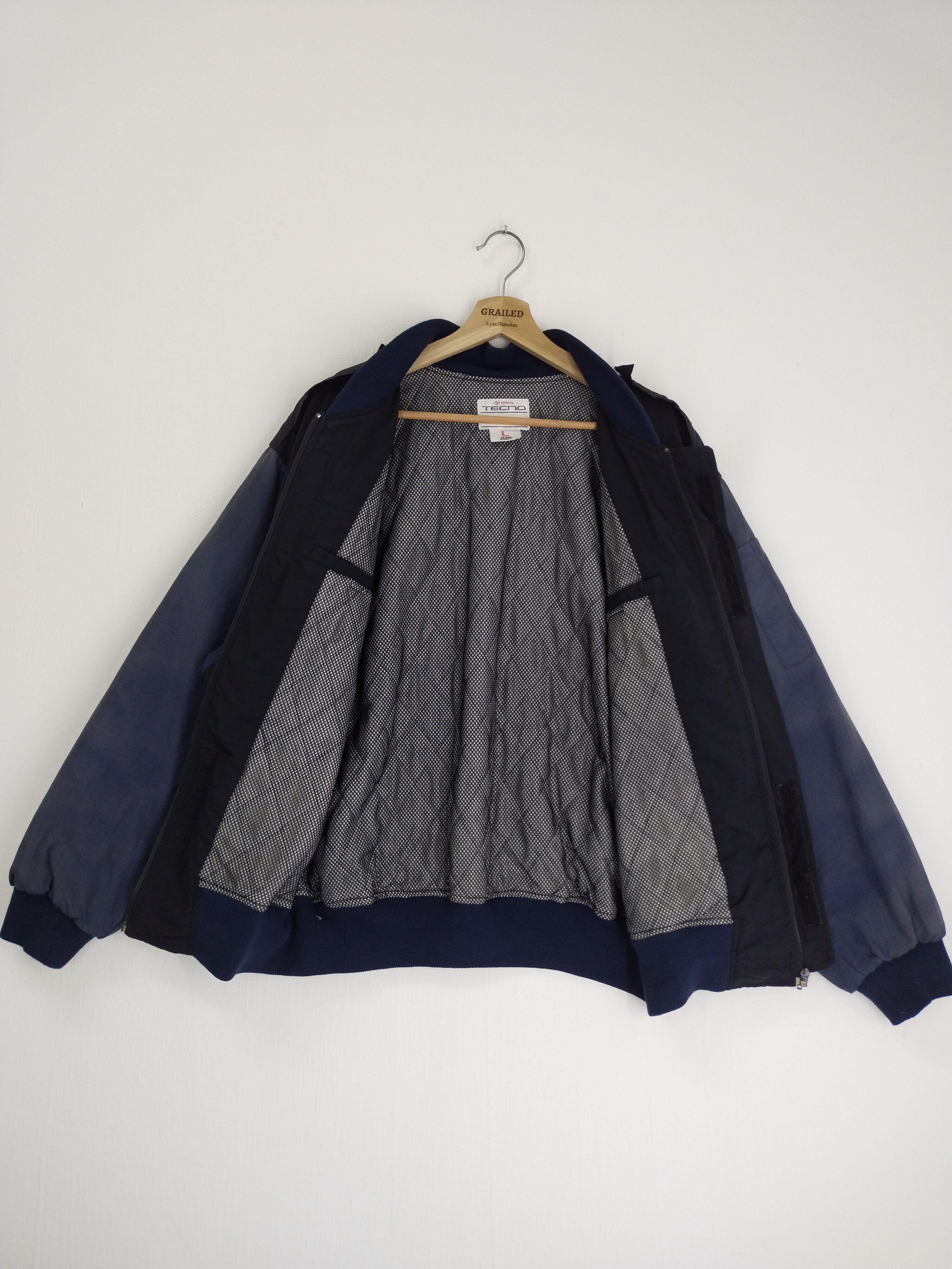 Japanese Brand × Sports Specialties × Vintage VINTAGE TOYOTA TECNO BOMBER JACKET Size US L / EU 52-54 / 3 - 9 Thumbnail