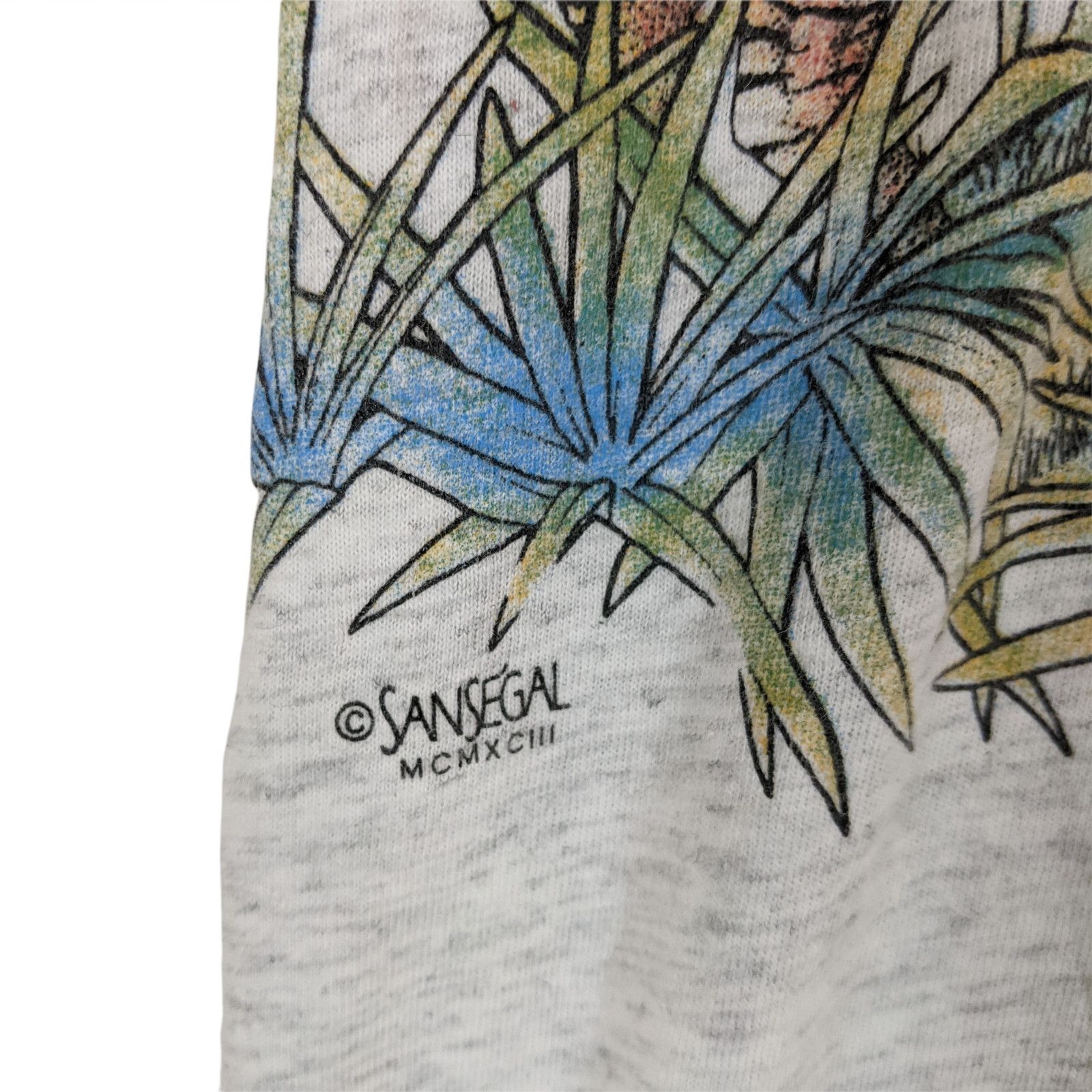 Vintage 80's SANSEGAL Guam Hawaii Tiger Single Stitches T-Shirt Size US M / EU 48-50 / 2 - 9 Thumbnail