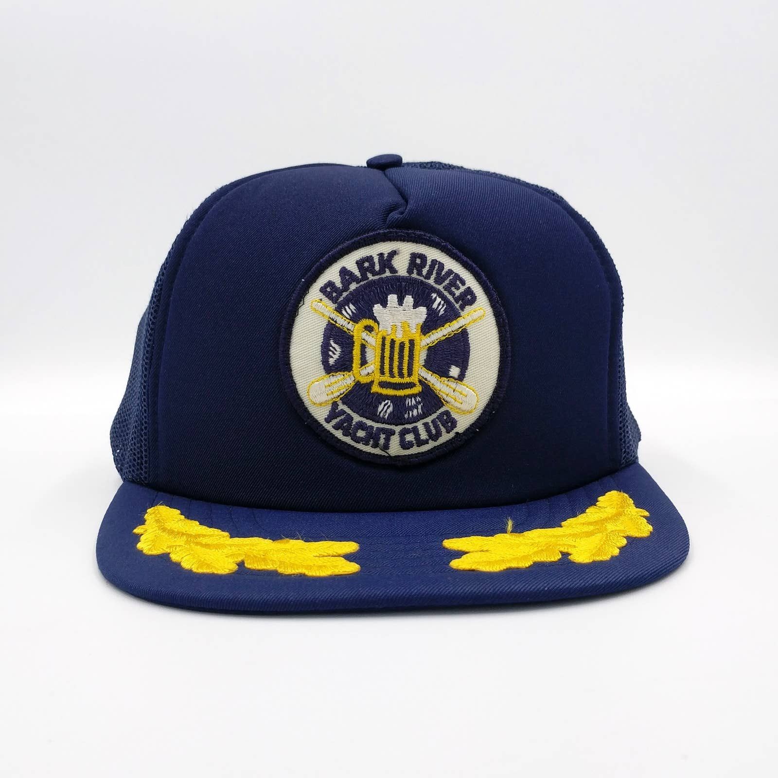 Vintage Vintage Bark River Yacht Club Patch Snapback Trucker Hat Size ONE SIZE - 2 Thumbnail