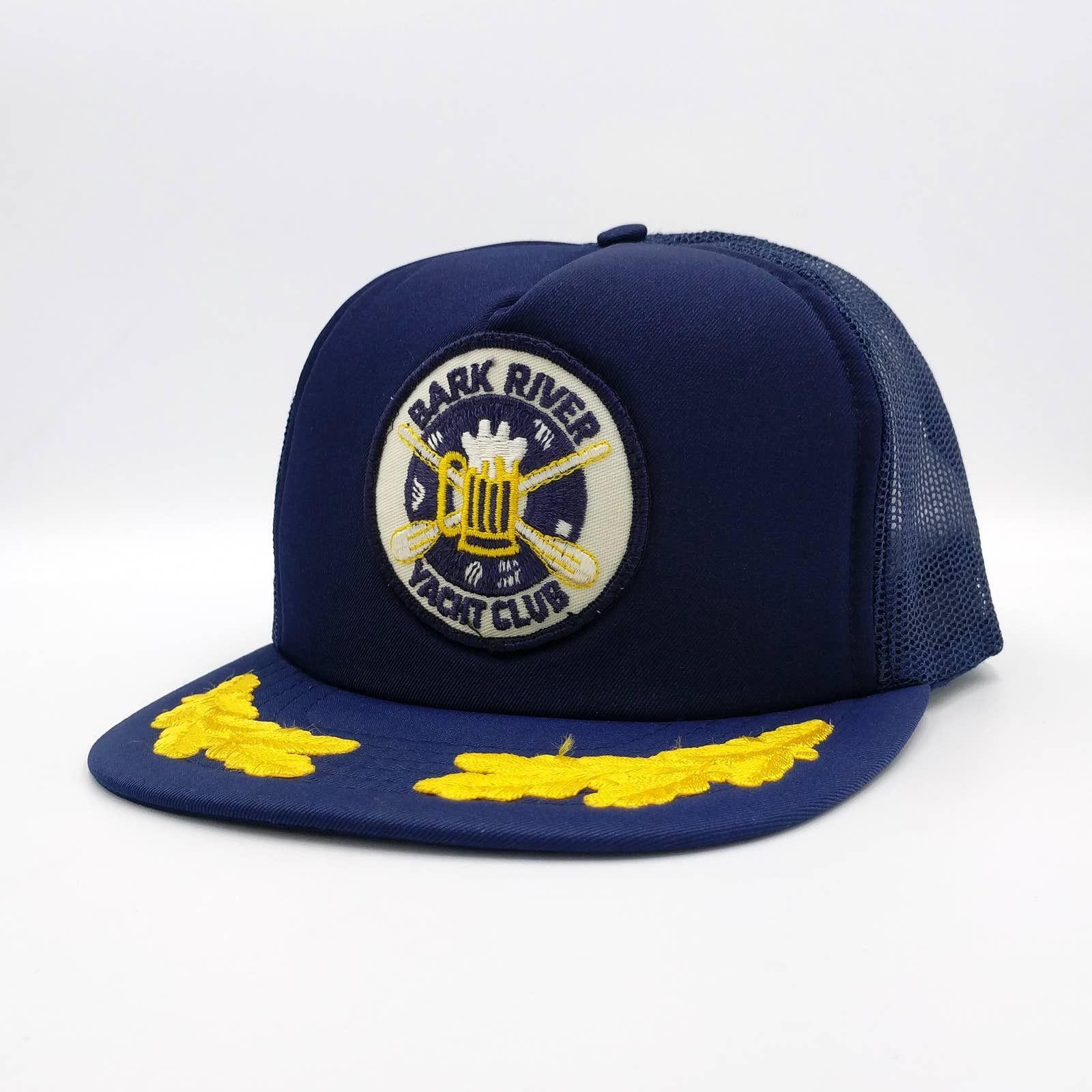 Vintage Vintage Bark River Yacht Club Patch Snapback Trucker Hat Size ONE SIZE - 3 Thumbnail