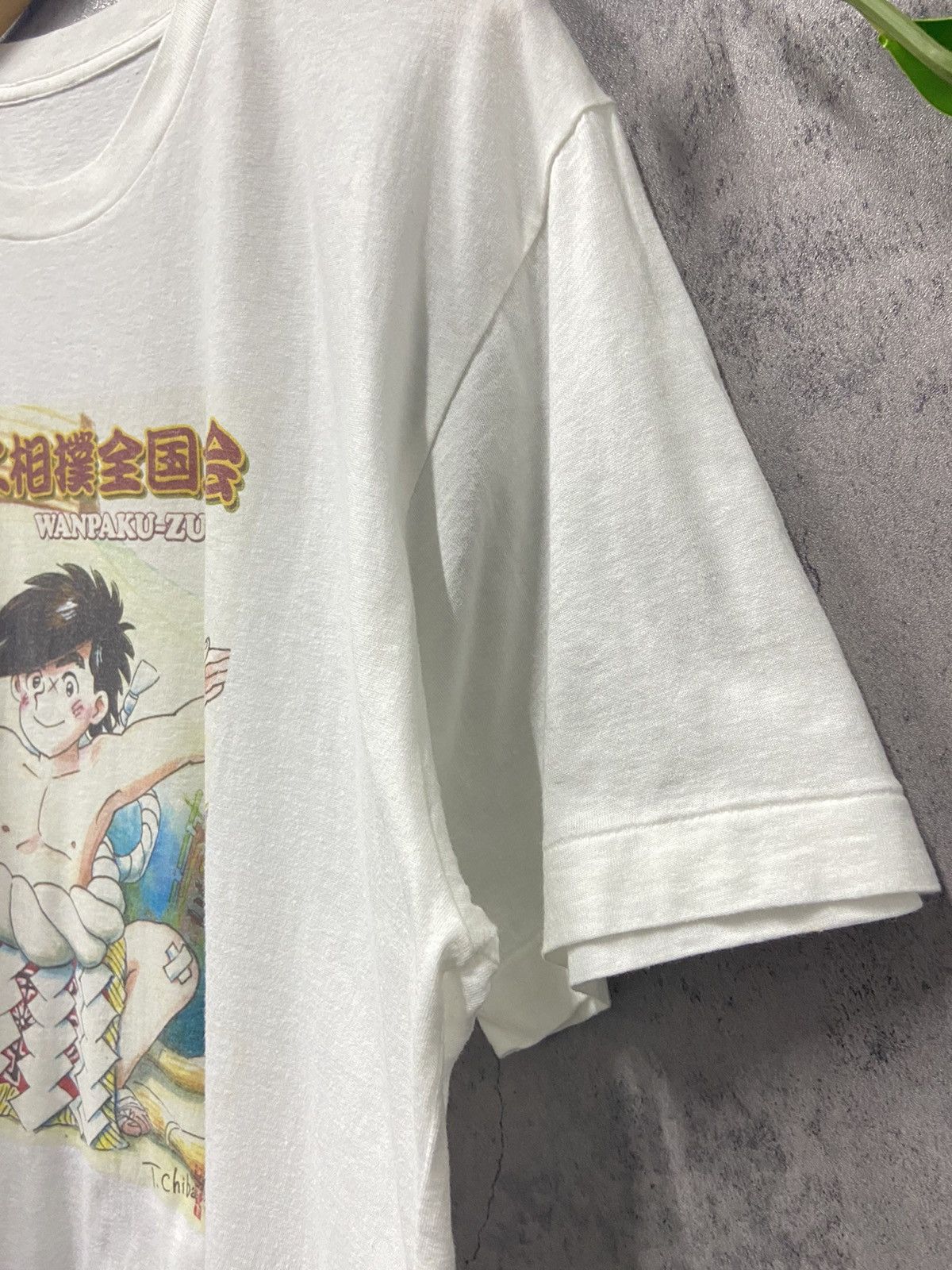 Japanese Brand × Vintage Vintage 90’s Wanpaku Sumo International Single Stitch Tshirt Size US L / EU 52-54 / 3 - 7 Thumbnail