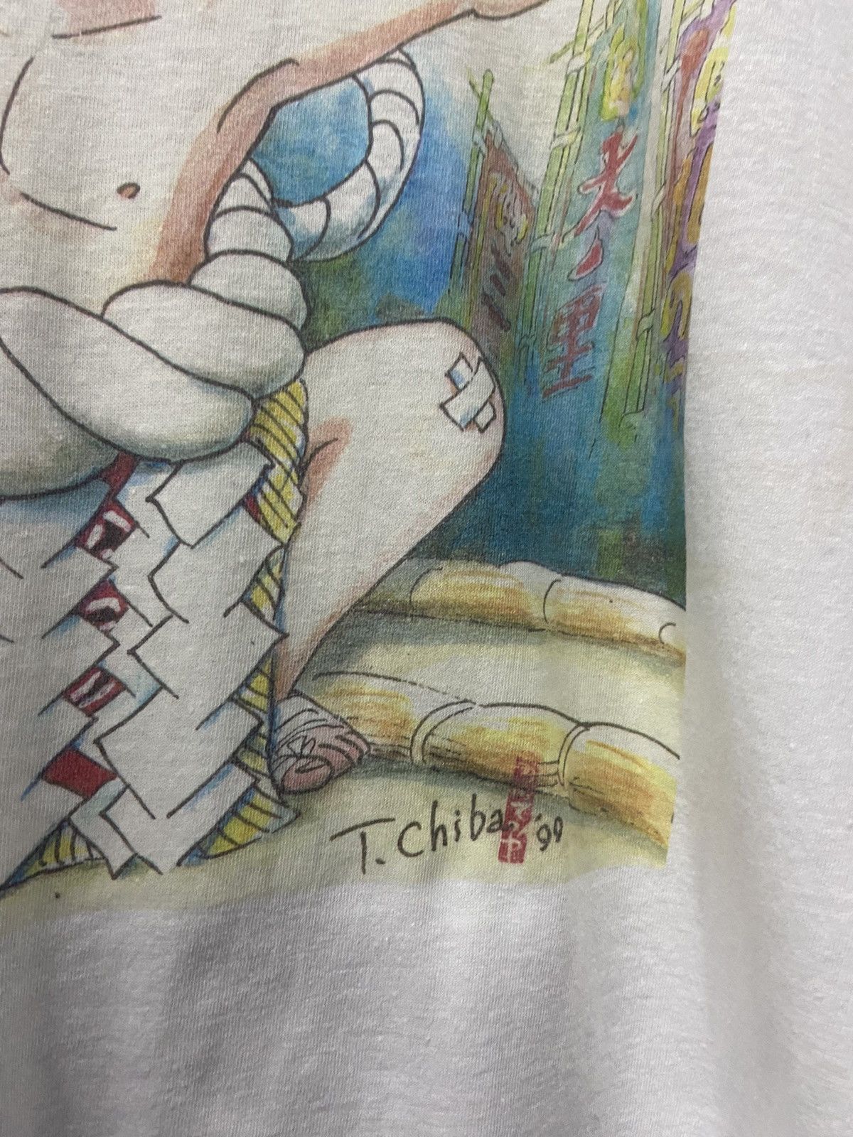 Japanese Brand × Vintage Vintage 90’s Wanpaku Sumo International Single Stitch Tshirt Size US L / EU 52-54 / 3 - 6 Thumbnail