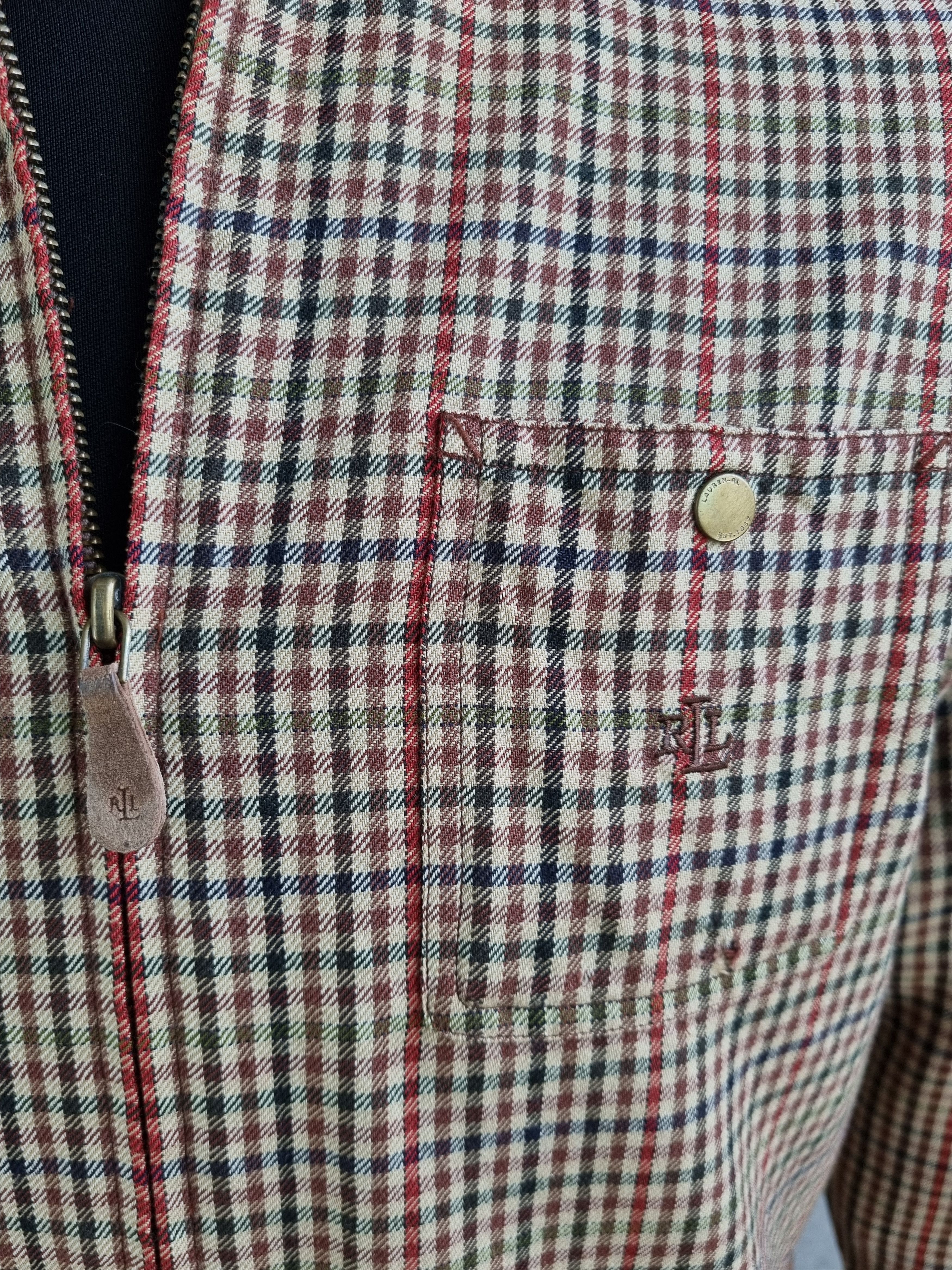 Flannel × Lauren Ralph Lauren × Ralph Lauren RL Ralph Lauren Wool Zip Up Plaid Flannel Worker Shirt Size US S / EU 44-46 / 1 - 8 Thumbnail