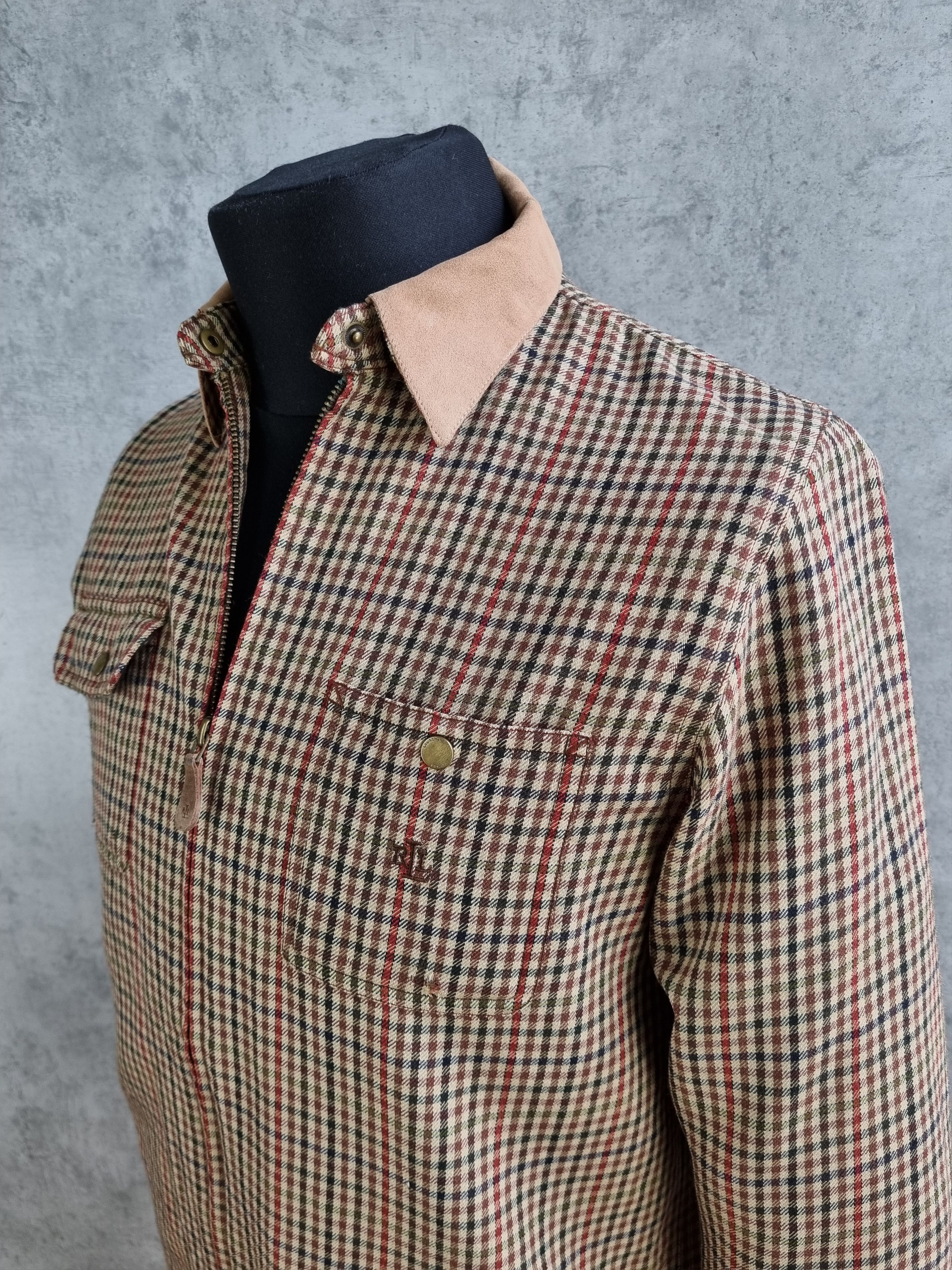 Flannel × Lauren Ralph Lauren × Ralph Lauren RL Ralph Lauren Wool Zip Up Plaid Flannel Worker Shirt Size US S / EU 44-46 / 1 - 3 Thumbnail
