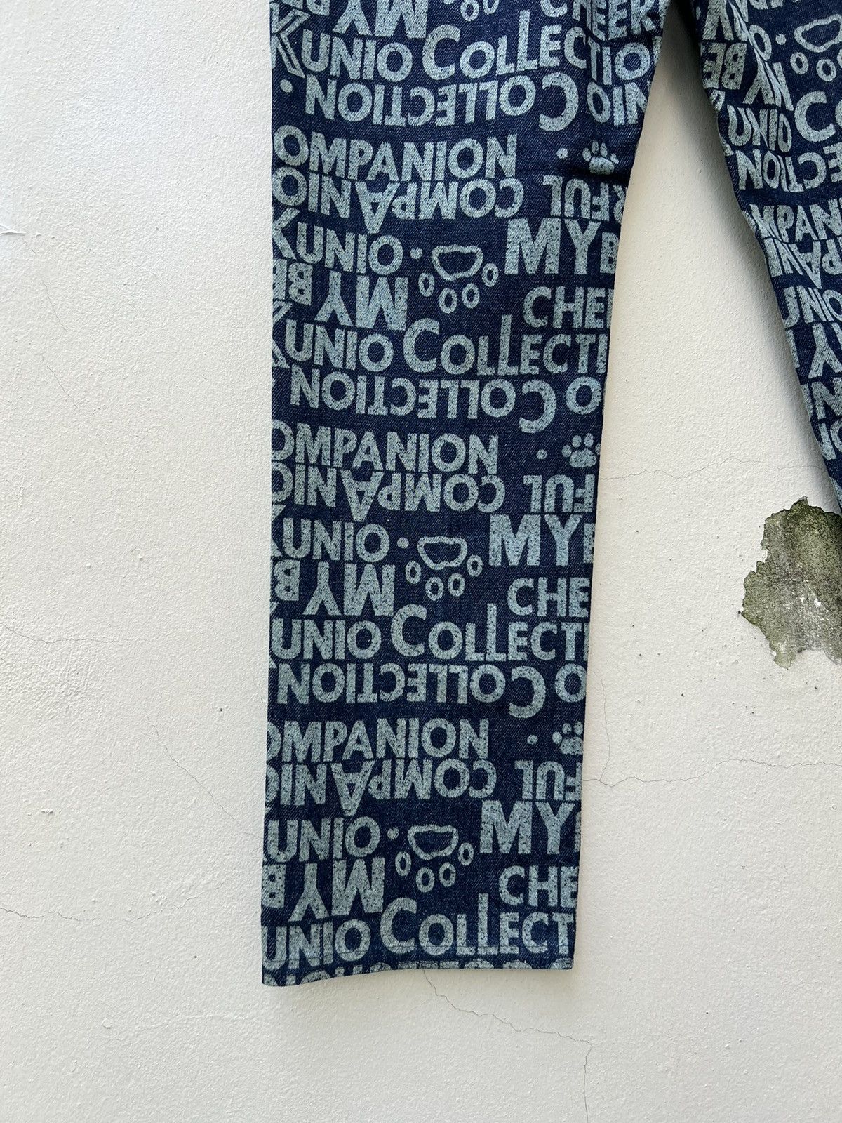 Vintage Vintage KUNIO COLLECTION Japan Dog Pow All Print Jeans Size US 29 - 15 Thumbnail