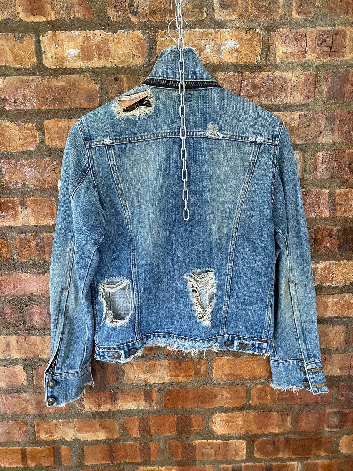 Le Grande Bleu (L.G.B.) VTG L.G.B Destroy denim Jacket Size US M / EU 48-50 / 2 - 14 Thumbnail
