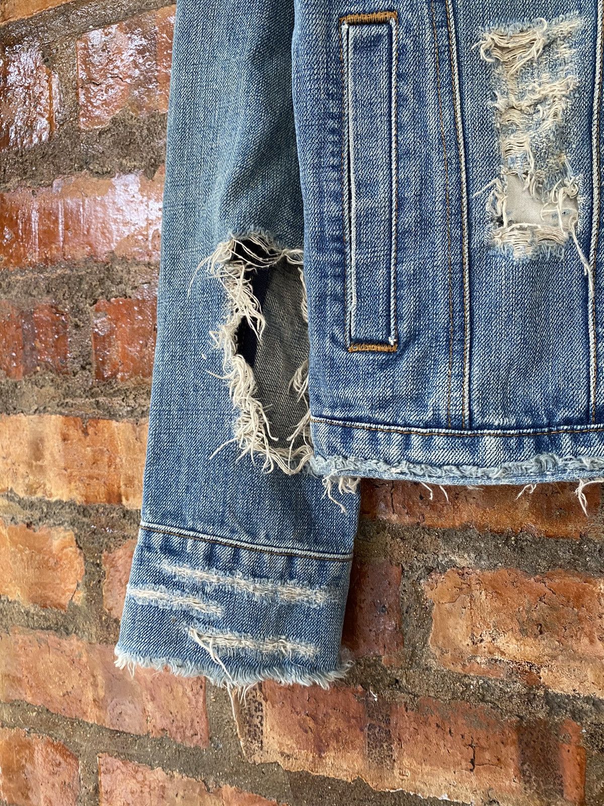 Le Grande Bleu (L.G.B.) VTG L.G.B Destroy denim Jacket Size US M / EU 48-50 / 2 - 7 Thumbnail