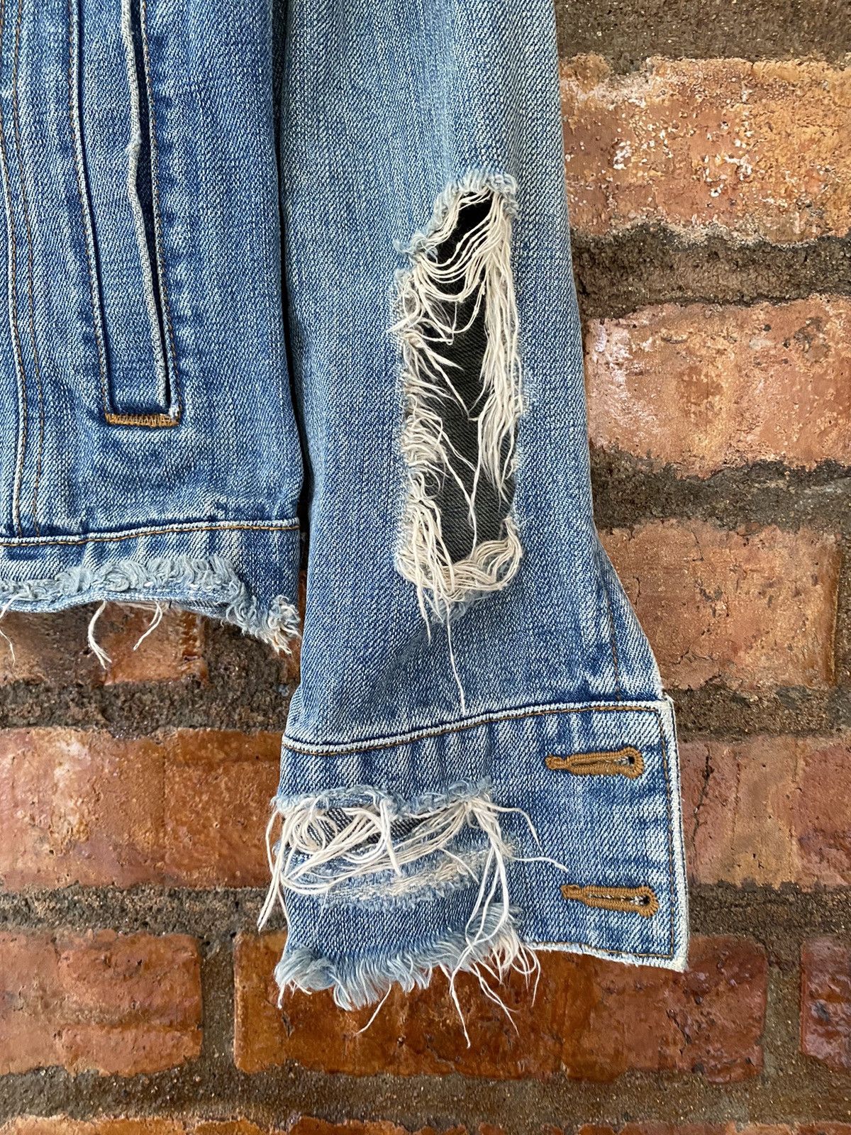 Le Grande Bleu (L.G.B.) VTG L.G.B Destroy denim Jacket Size US M / EU 48-50 / 2 - 5 Thumbnail