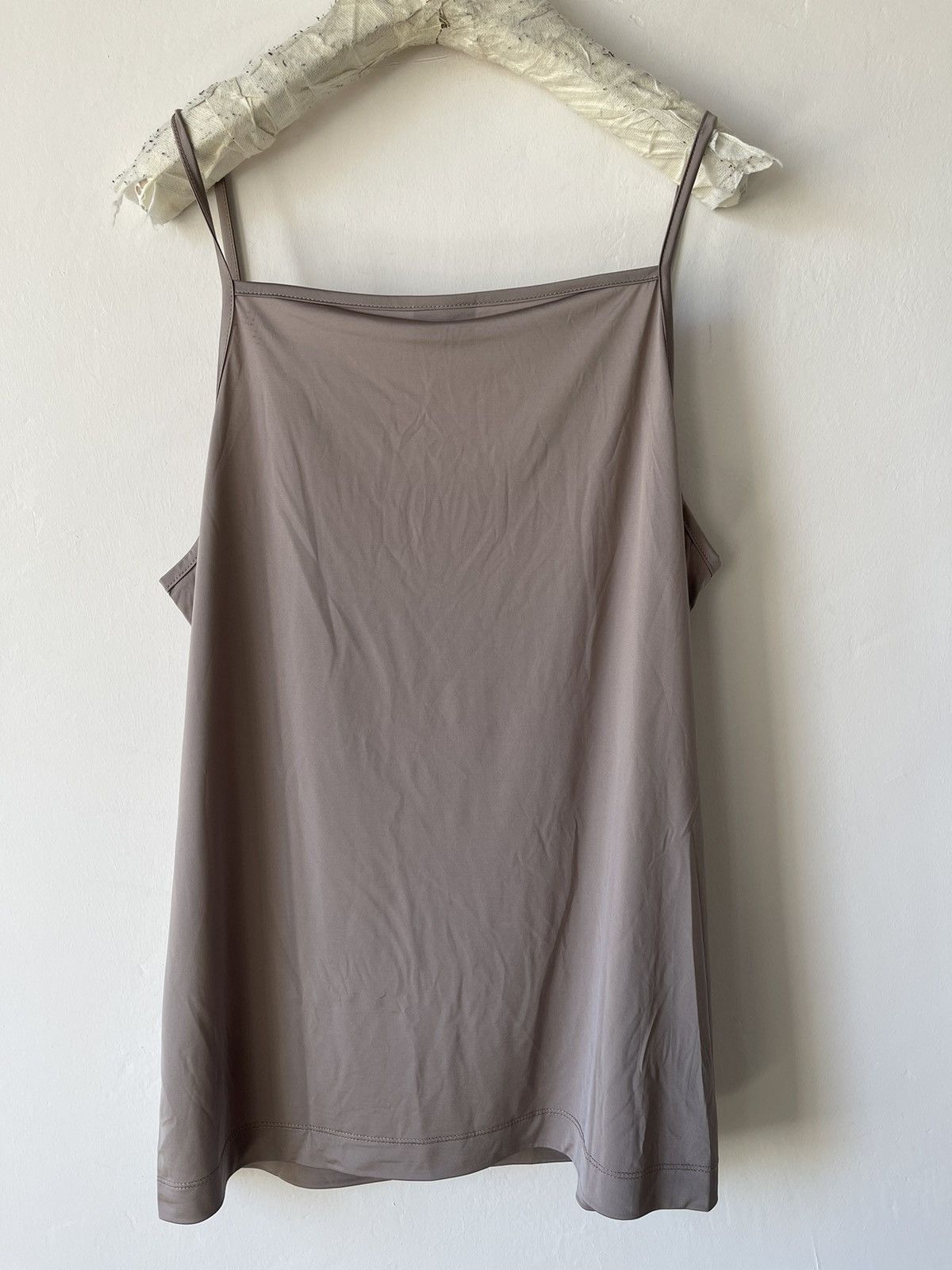 Dries Van Noten Taupe cowl neck tank top Size US L / EU 52-54 / 3 - 4 Thumbnail
