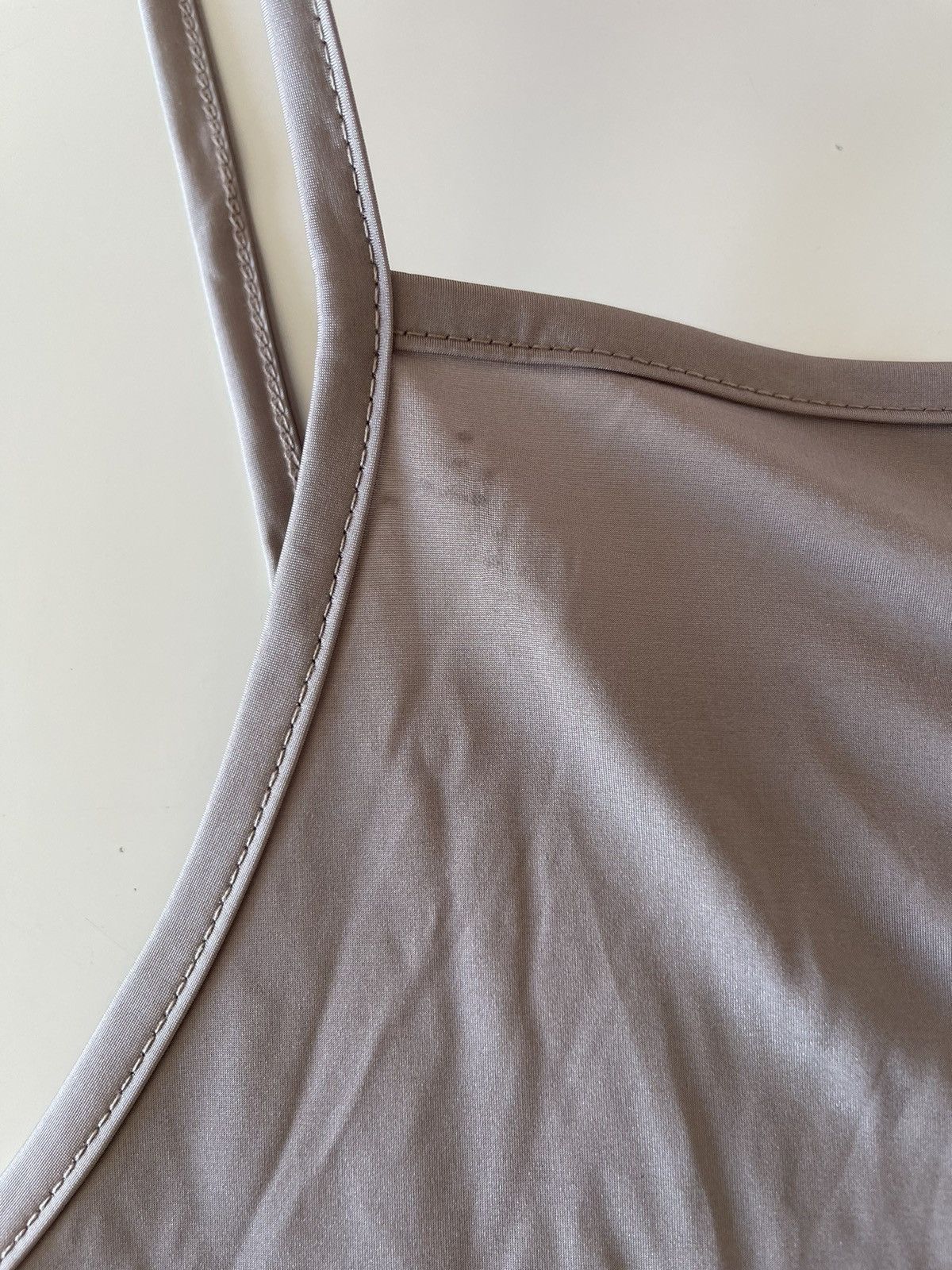 Dries Van Noten Taupe cowl neck tank top Size US L / EU 52-54 / 3 - 7 Thumbnail