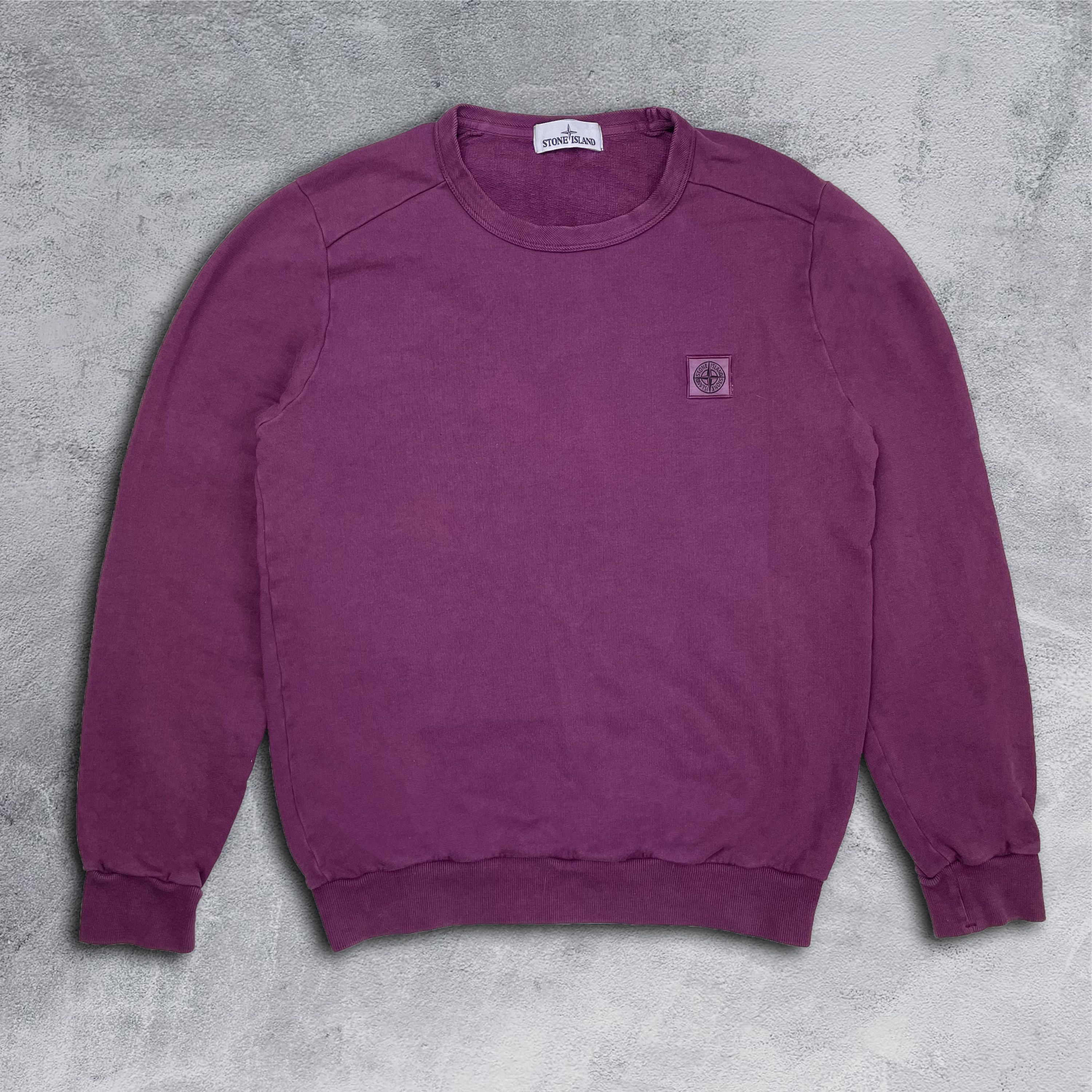 image of Stone Island Patch Program Sweatshirt in Purple, Men's (Size Medium)