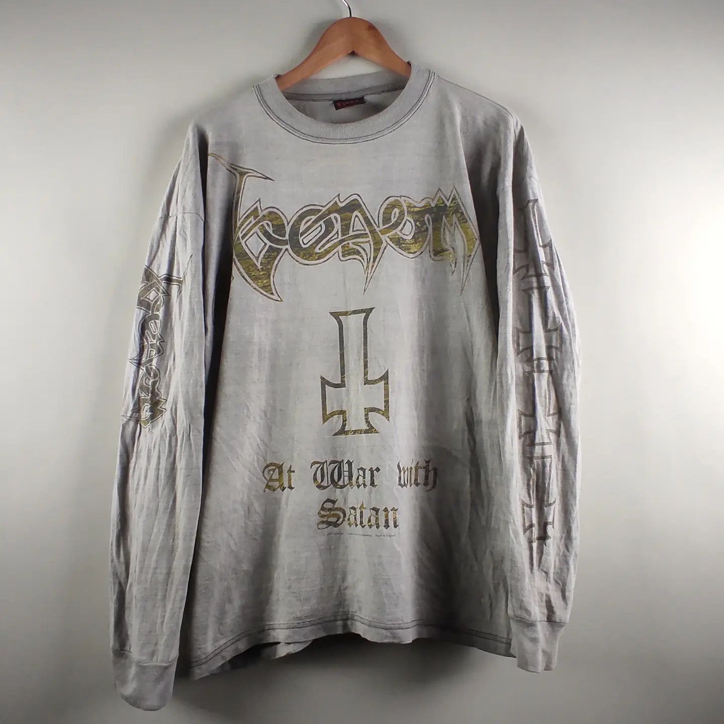 Band Tees × Vintage 1997 Venom At War with Satan Size US XL / EU 56 / 4 - 1 Thumbnail