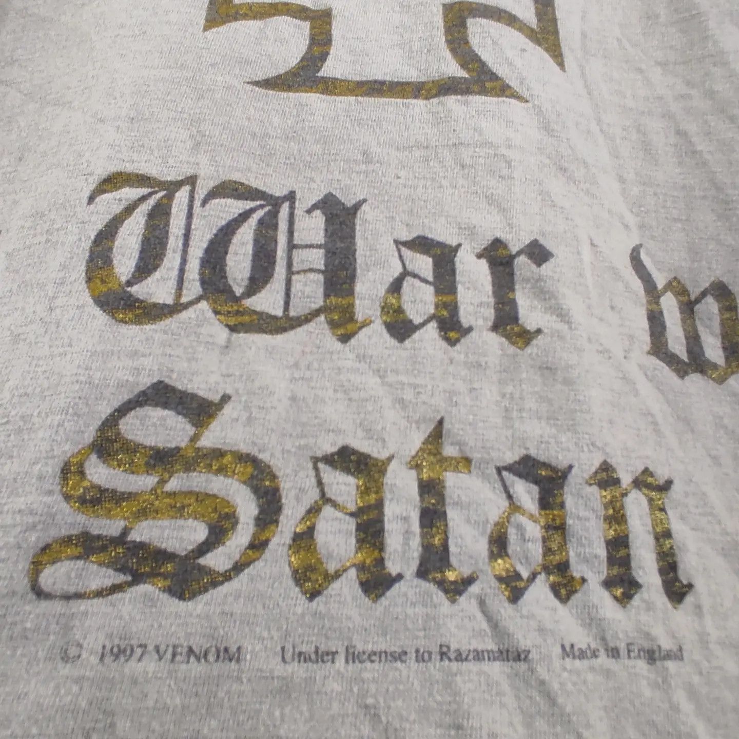 Band Tees × Vintage 1997 Venom At War with Satan Size US XL / EU 56 / 4 - 3 Thumbnail