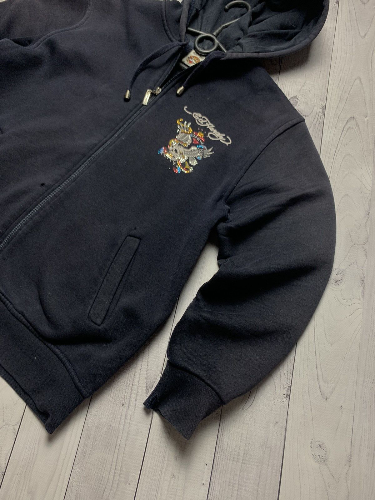 Ed Hardy × Vintage Vintage Hoodie Ed Hardy logo cross size S Size US S / EU 44-46 / 1 - 3 Thumbnail