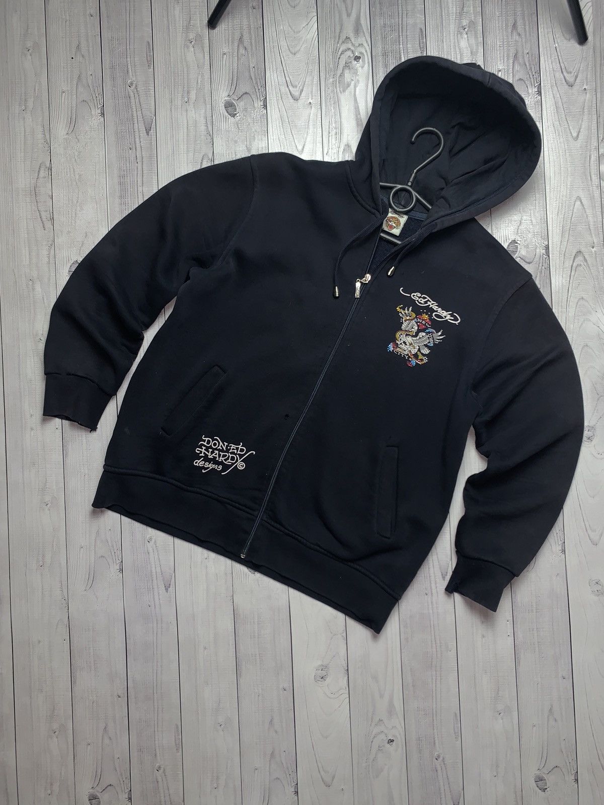 Ed Hardy × Vintage Vintage Hoodie Ed Hardy logo cross size S Size US S / EU 44-46 / 1 - 2 Thumbnail