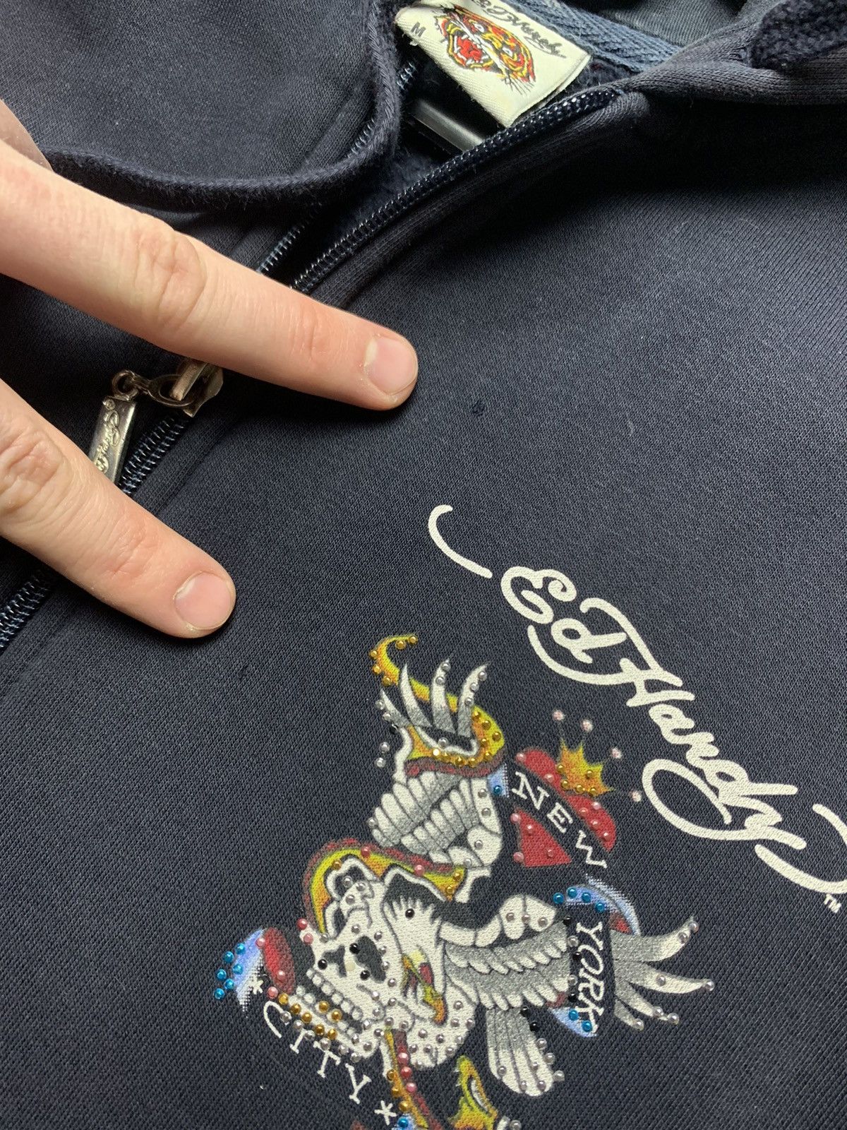 Ed Hardy × Vintage Vintage Hoodie Ed Hardy logo cross size S Size US S / EU 44-46 / 1 - 5 Thumbnail