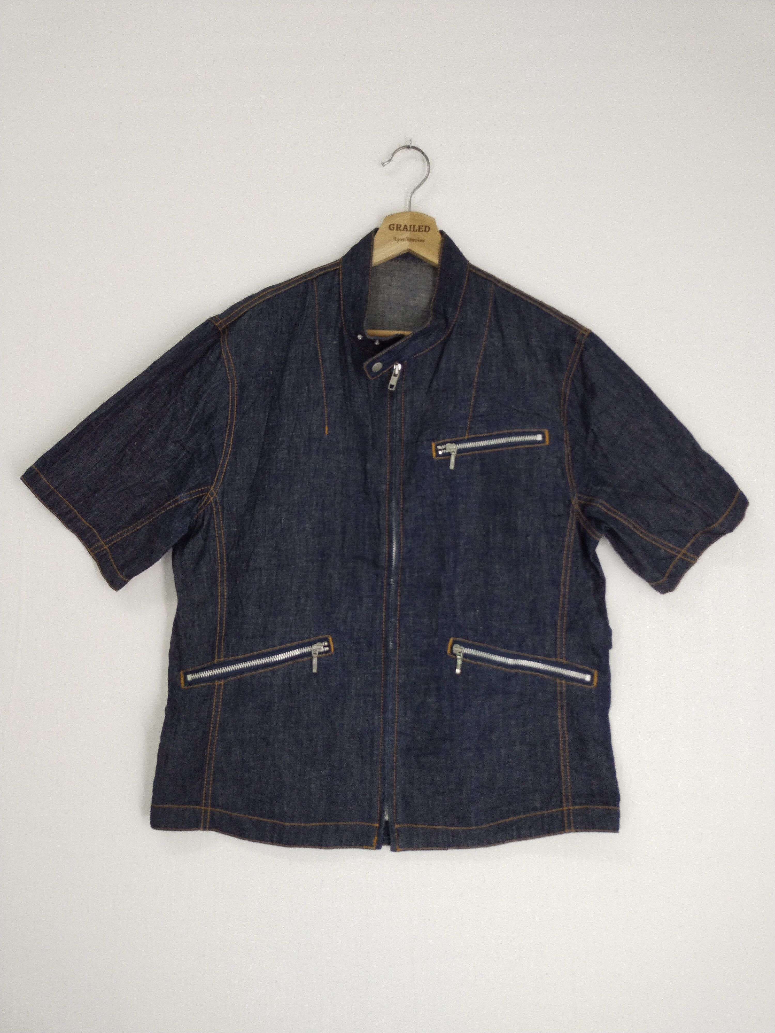 ABAHOUSE × If Six Was Nine × Vintage VINTAGE ABAHOUSE DENIM ANORAK Size US S / EU 44-46 / 1 - 1 Thumbnail