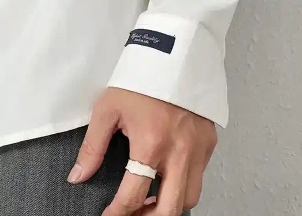Designer × Vintage Vintage liquid texture ring Size ONE SIZE - 1 Thumbnail