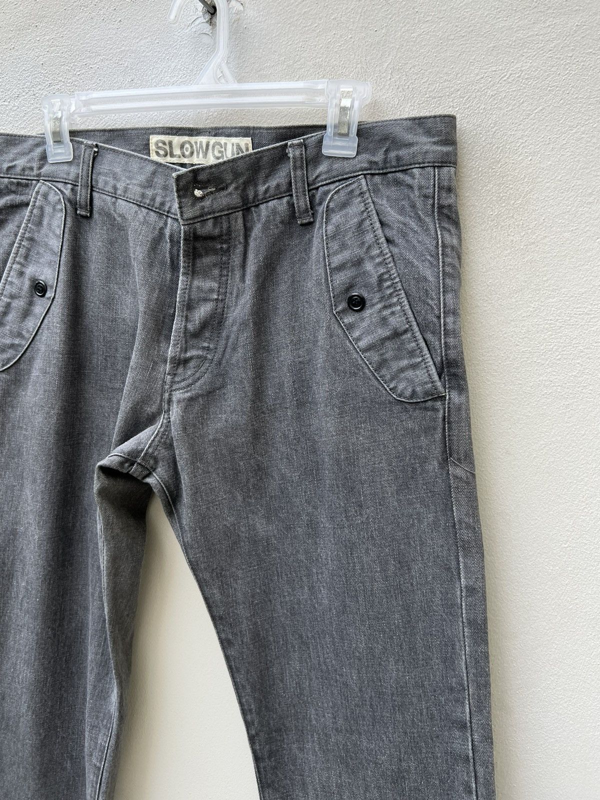 Vintage Vintage Slow Gun Japan Thick Denim Flare Trouser Pant Size US 32 / EU 48 - 10 Thumbnail