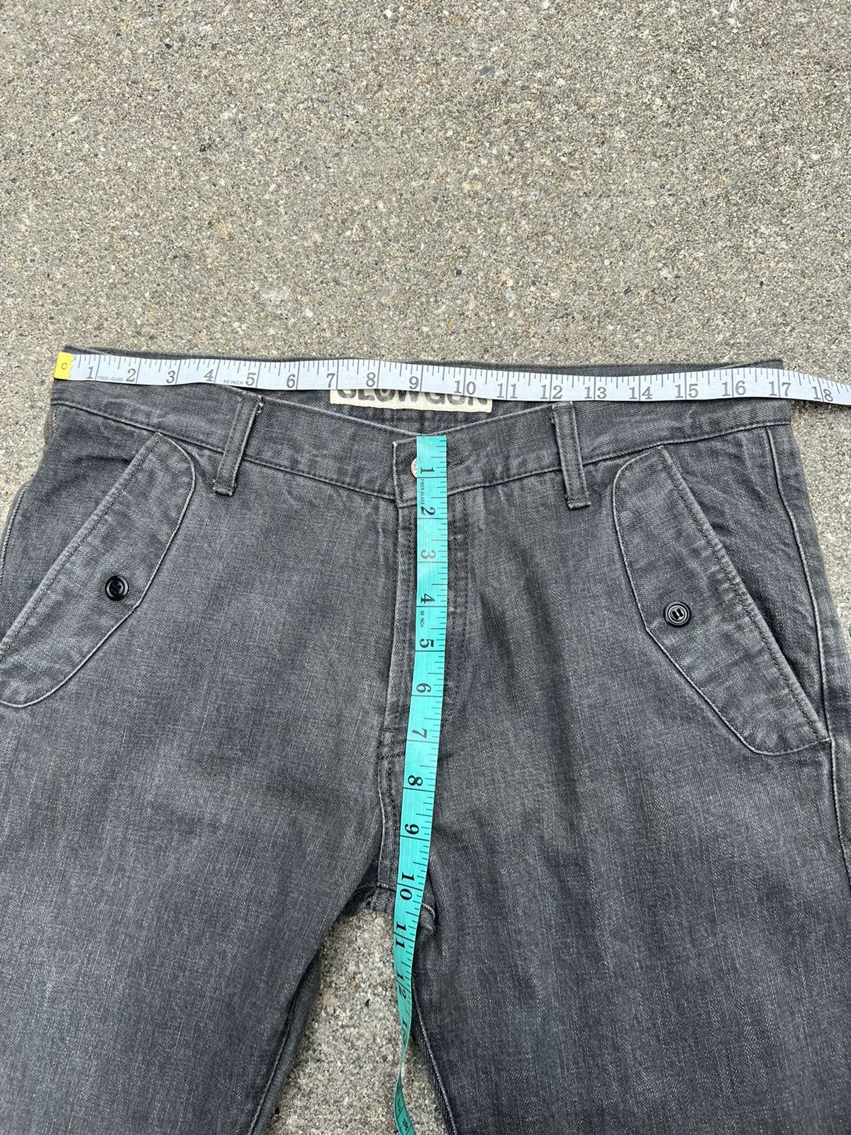 Vintage Vintage Slow Gun Japan Thick Denim Flare Trouser Pant Size US 32 / EU 48 - 2 Thumbnail
