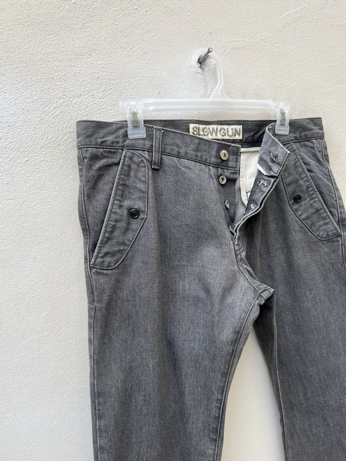 Vintage Vintage Slow Gun Japan Thick Denim Flare Trouser Pant Size US 32 / EU 48 - 8 Thumbnail