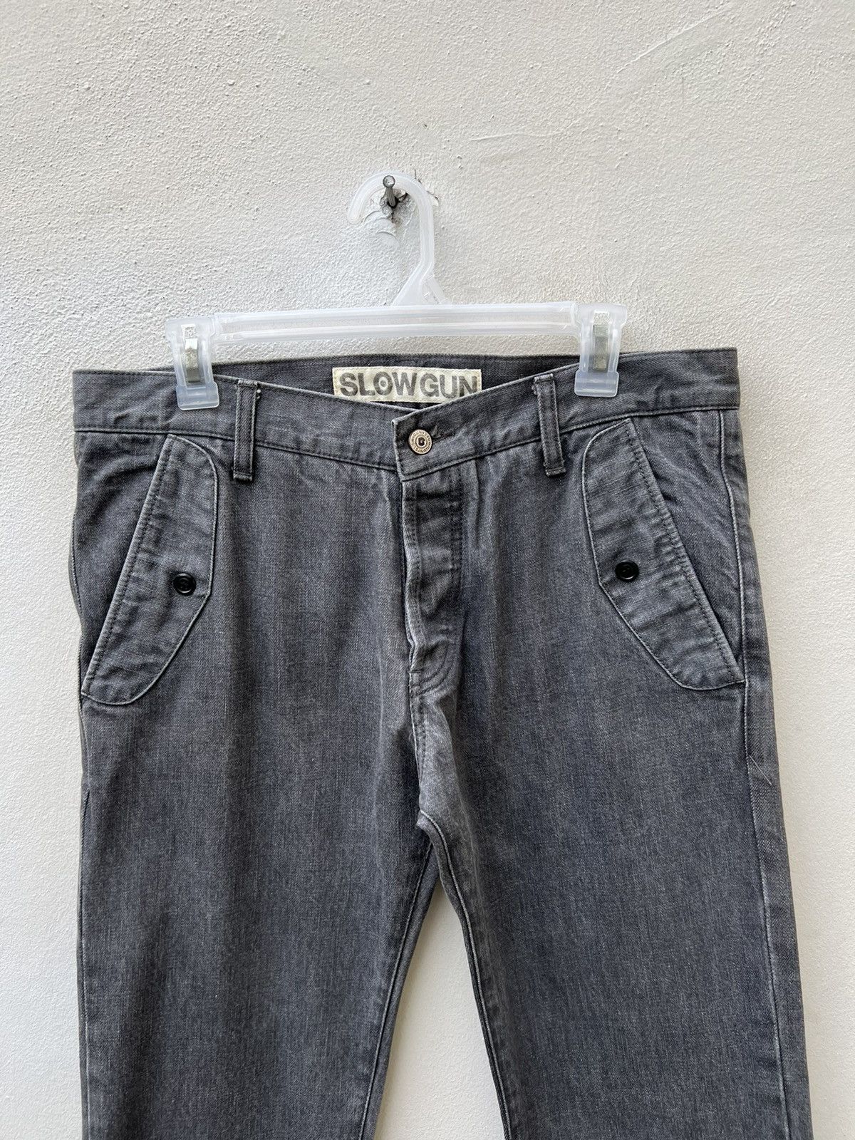 Vintage Vintage Slow Gun Japan Thick Denim Flare Trouser Pant Size US 32 / EU 48 - 6 Thumbnail