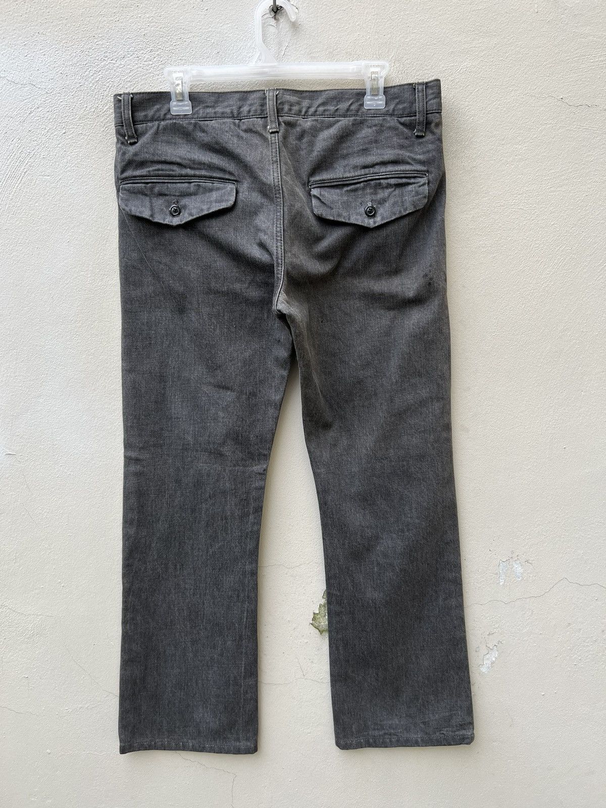 Vintage Vintage Slow Gun Japan Thick Denim Flare Trouser Pant Size US 32 / EU 48 - 12 Thumbnail