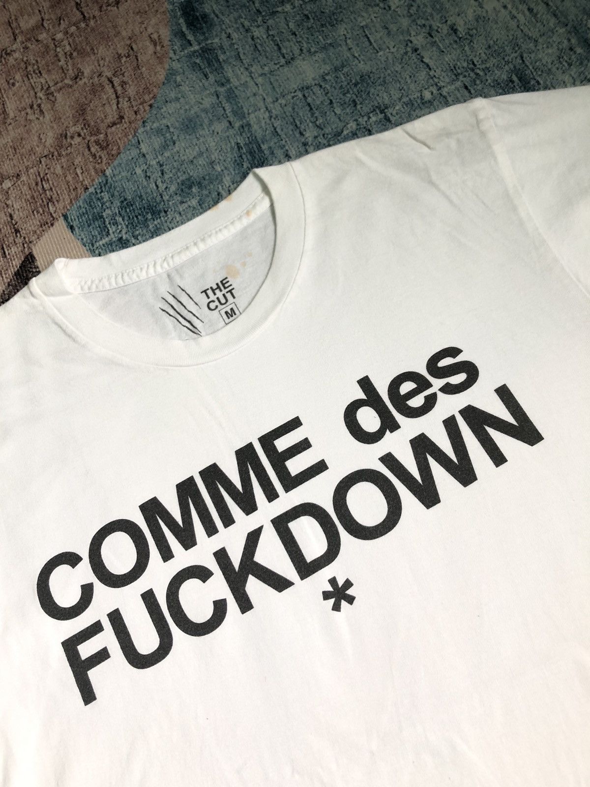 Comme Des Fuck Down × Vintage VINTAGE COMME DES FUCK DOWN SPELLOUT BIG LOGO SHIRT Size US M / EU 48-50 / 2 - 2 Thumbnail