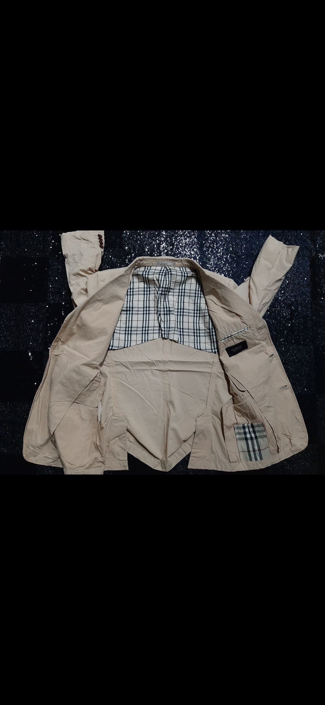 VINTAGE BURBERRY BLACK LABEL NOVA CHECK INNER BLAZER