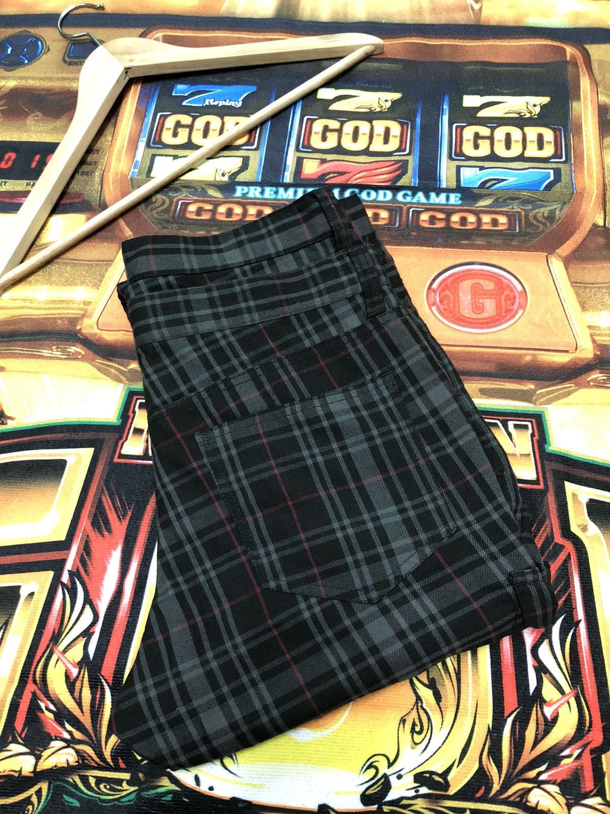 Japanese Brand × Seditionaries × Vintage VINTAGE JAPANESE UNBRAND CHEKERED BONDAGE MULTI POCKET Size US 31 - 15 Thumbnail