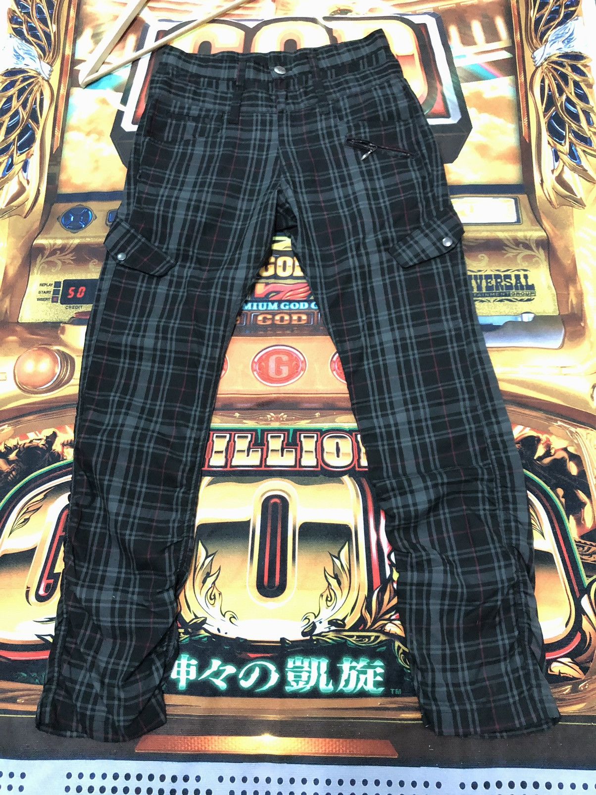 Japanese Brand × Seditionaries × Vintage VINTAGE JAPANESE UNBRAND CHEKERED BONDAGE MULTI POCKET Size US 31 - 1 Thumbnail
