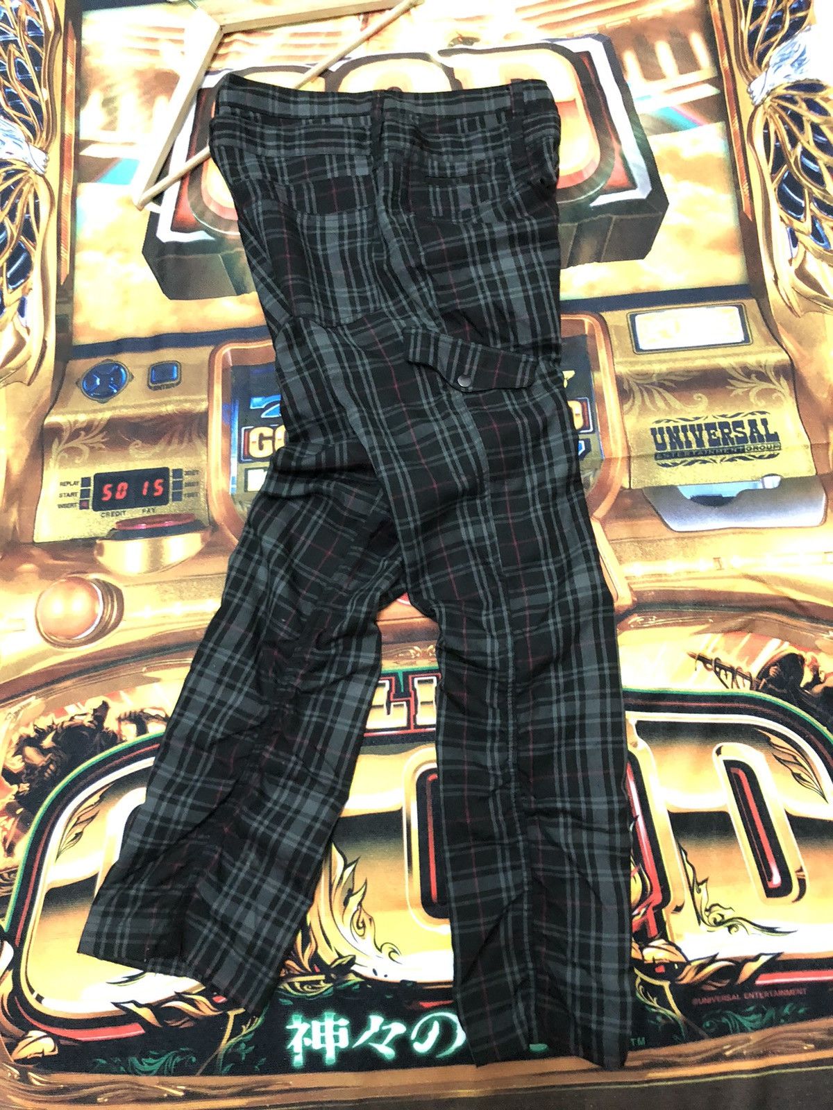Japanese Brand × Seditionaries × Vintage VINTAGE JAPANESE UNBRAND CHEKERED BONDAGE MULTI POCKET Size US 31 - 10 Thumbnail
