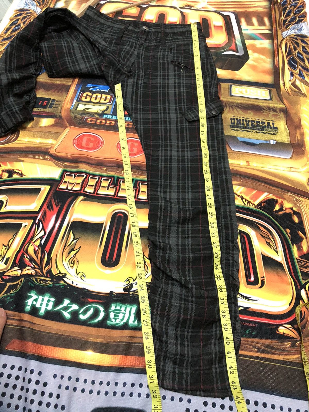 Japanese Brand × Seditionaries × Vintage VINTAGE JAPANESE UNBRAND CHEKERED BONDAGE MULTI POCKET Size US 31 - 13 Thumbnail