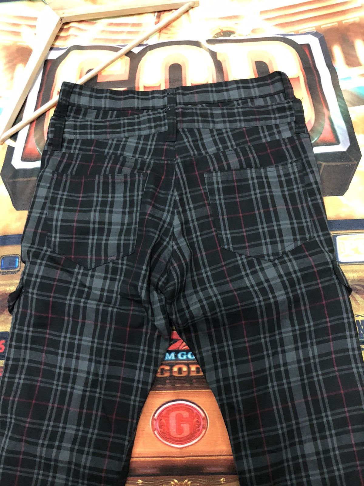 Japanese Brand × Seditionaries × Vintage VINTAGE JAPANESE UNBRAND CHEKERED BONDAGE MULTI POCKET Size US 31 - 9 Thumbnail