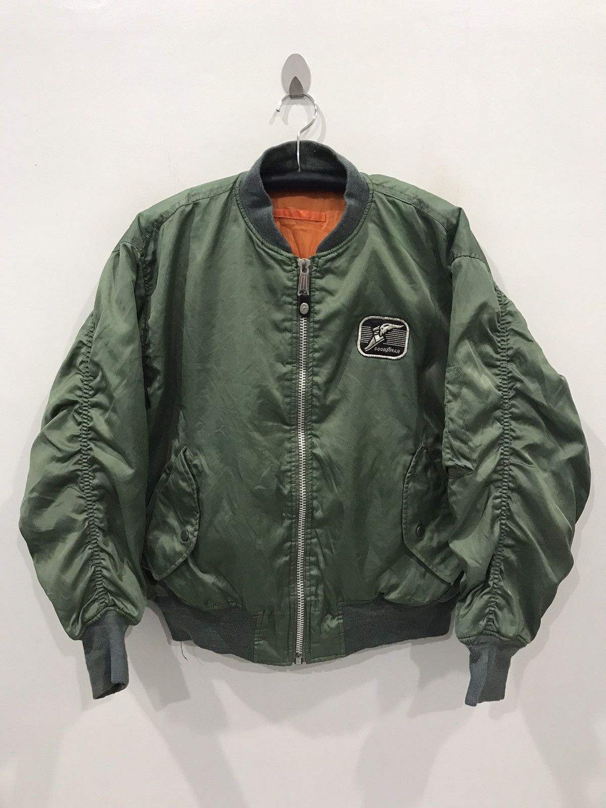 Vintage Vintage GOOD YEAR RACING Flight Jacket Size US XL / EU 56 / 4 - 2 Thumbnail