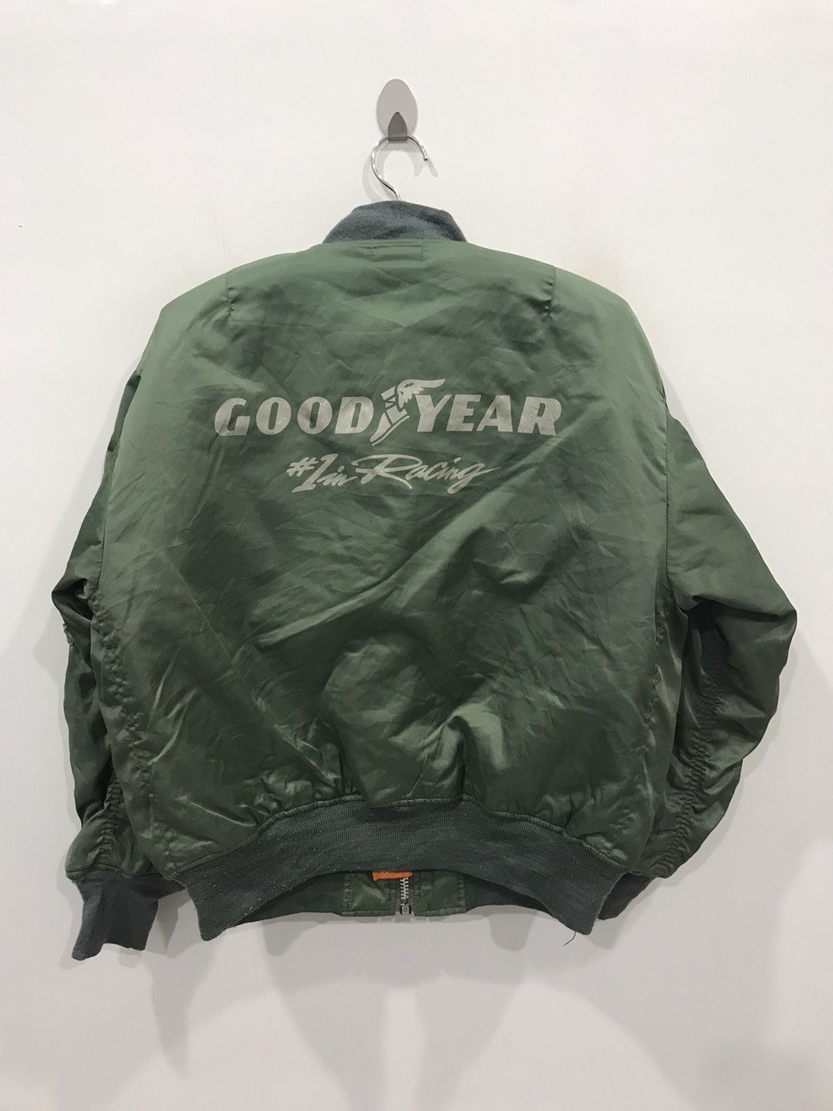 Vintage Vintage GOOD YEAR RACING Flight Jacket Size US XL / EU 56 / 4 - 1 Thumbnail