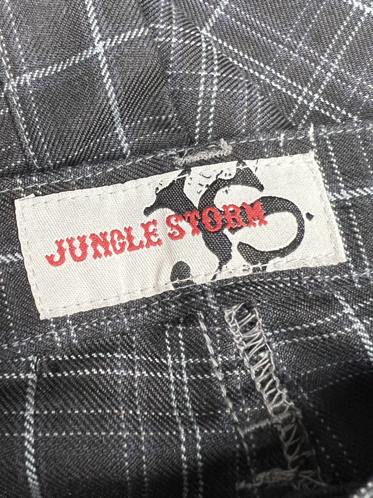 Japanese Brand Jungle Storm 🇯🇵 Double Waist Tartan Bondage Pants Size US 34 / EU 50 - 13 Thumbnail