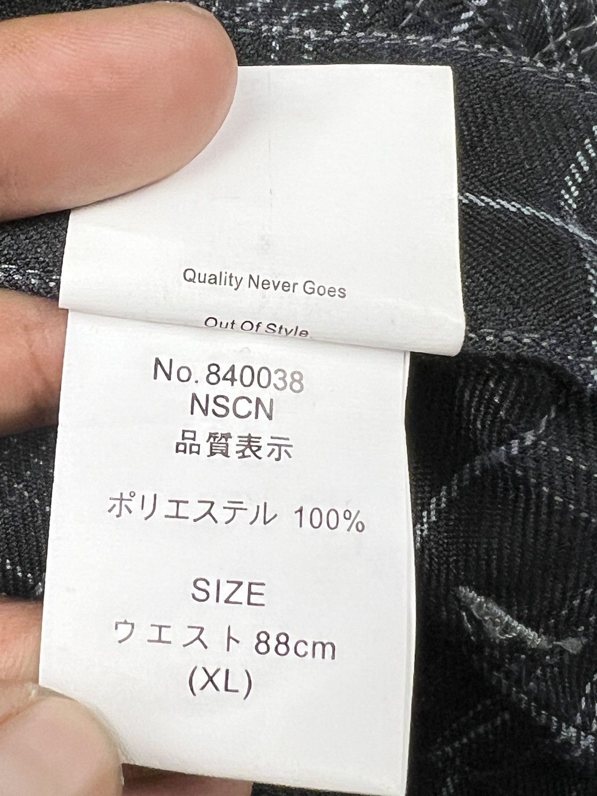 Japanese Brand Jungle Storm 🇯🇵 Double Waist Tartan Bondage Pants Size US 34 / EU 50 - 15 Thumbnail