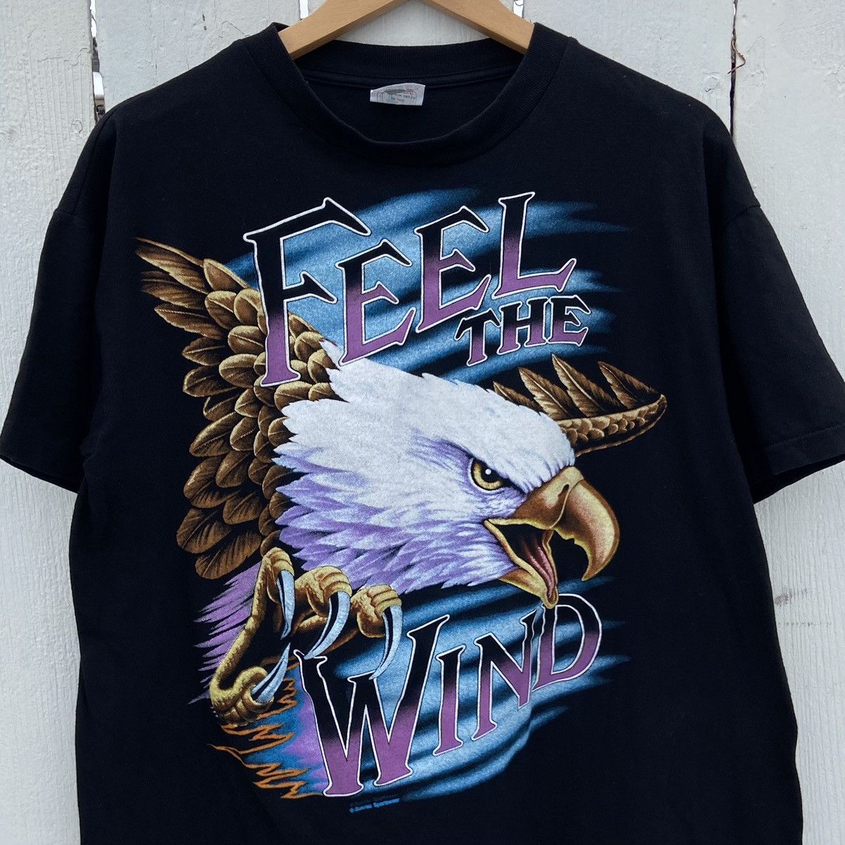 Band Tees Vintage 90’s Feel The Wind Eagle Tee Sz L Size US L / EU 52-54 / 3 - 2 Thumbnail
