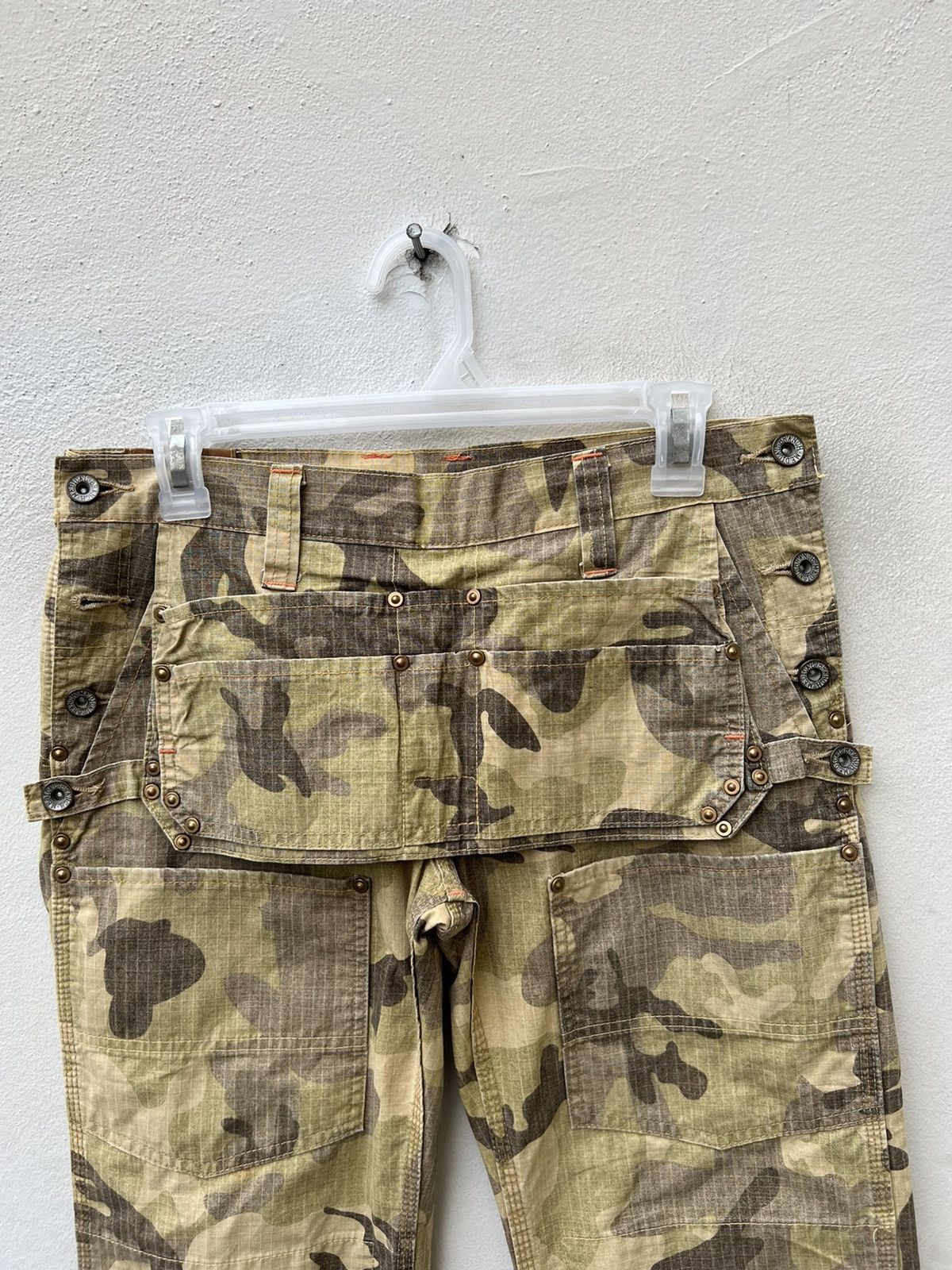 Designer Brand MEDICAL BRANCH Ripstop Camo Flare Trouser Pant Size US 28 / EU 44 - 7 Thumbnail