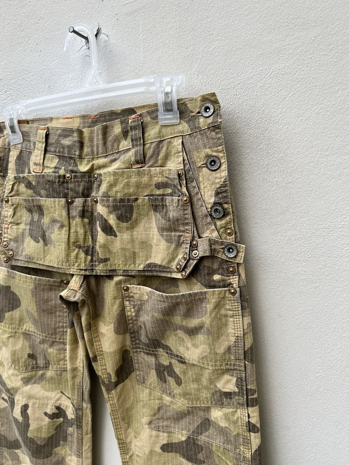 Designer Brand MEDICAL BRANCH Ripstop Camo Flare Trouser Pant Size US 28 / EU 44 - 11 Thumbnail